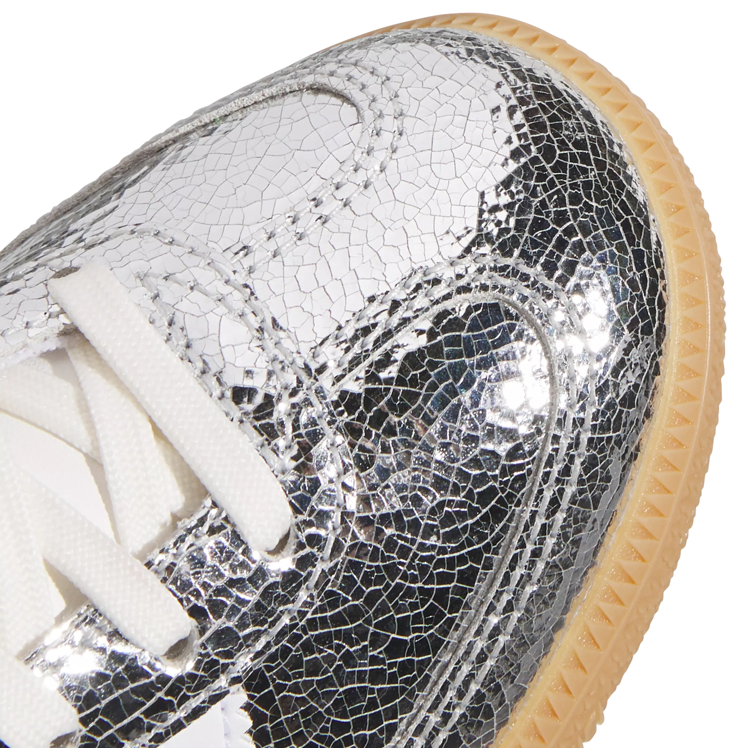 adidas Originals Samba OG "Silver Metallic/Core White" Preschool Girls' Shoe - METALLIC SILVER/WHITE