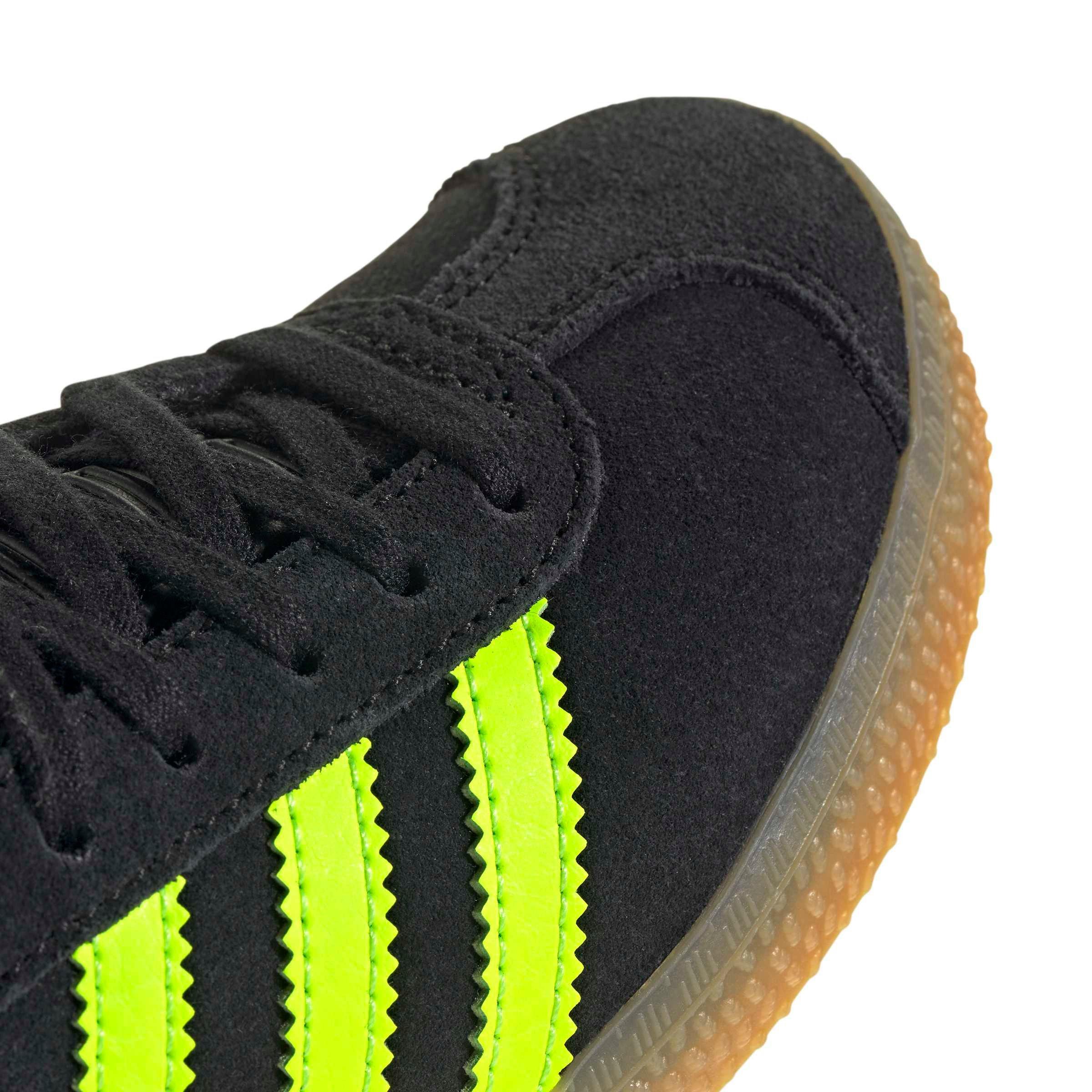adidas Originals Gazelle Preschool Girls' "Core Black/Signal Green/Shock Pink" Shoe