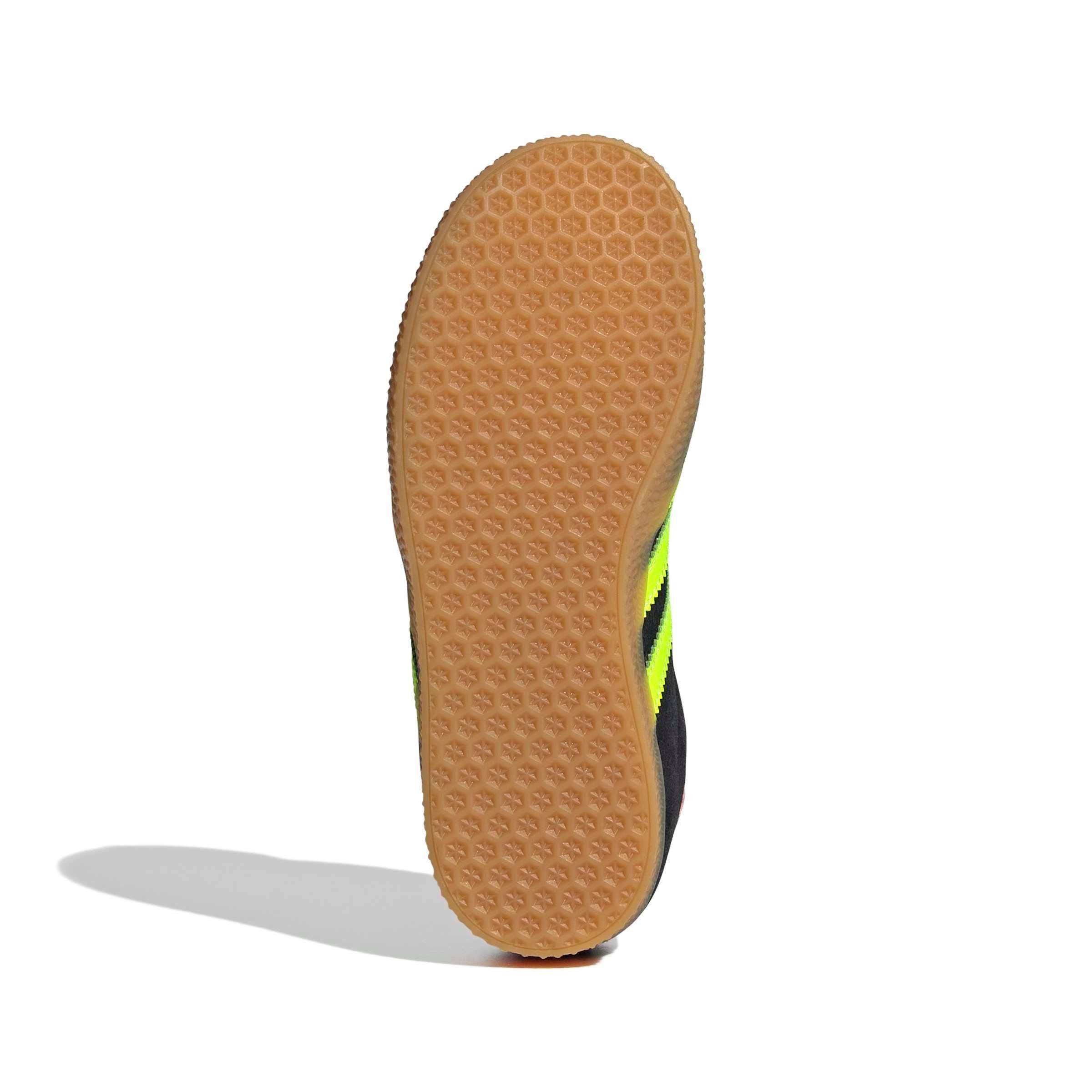 adidas Originals Gazelle Preschool Girls' "Core Black/Signal Green/Shock Pink" Shoe