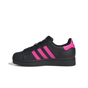 adidas Originals Superstar II "Core Black/Lucid Pink" Grade School Girls' Shoe