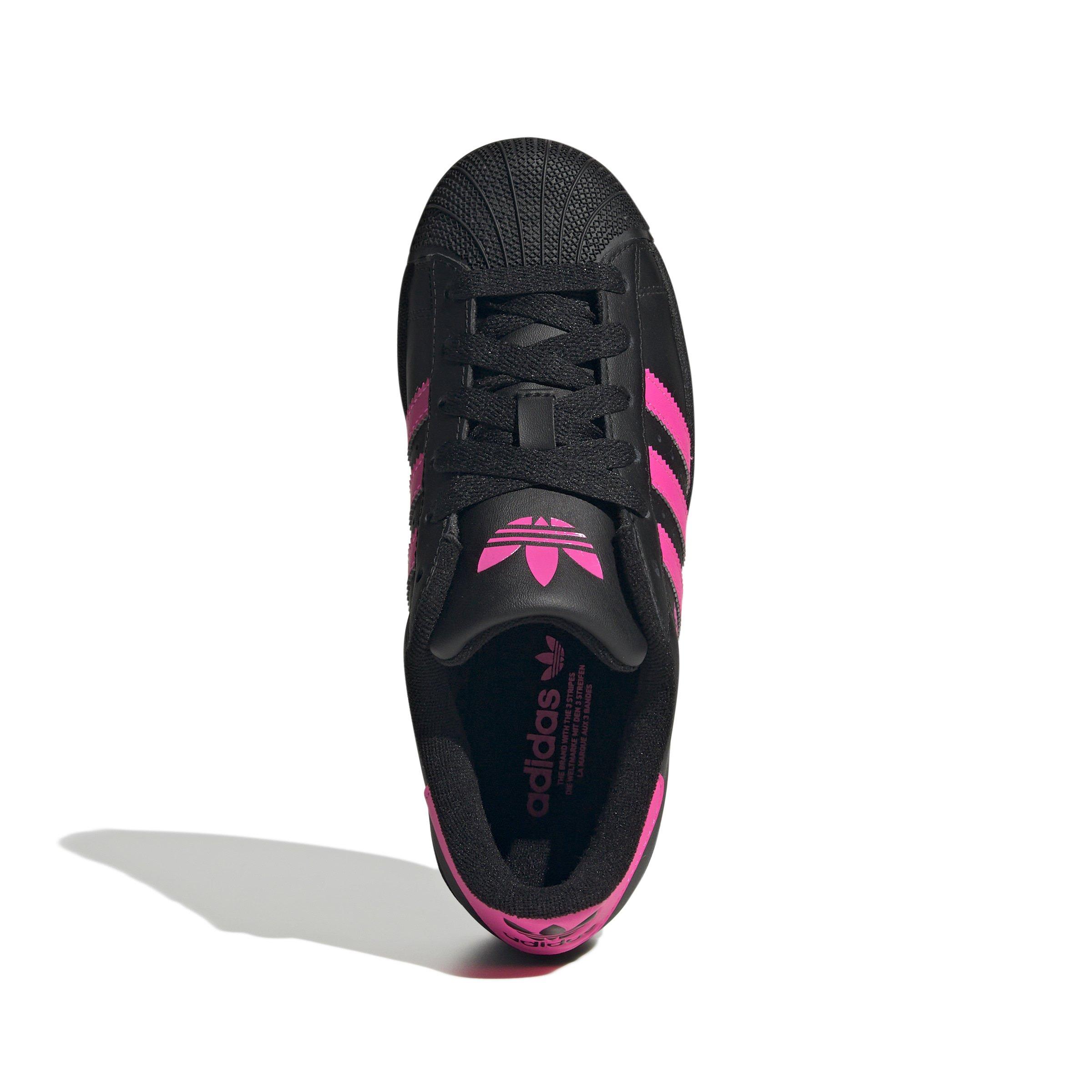 adidas Originals Superstar II Grade School Girls' "Core Black/Lucid Pink" Shoe