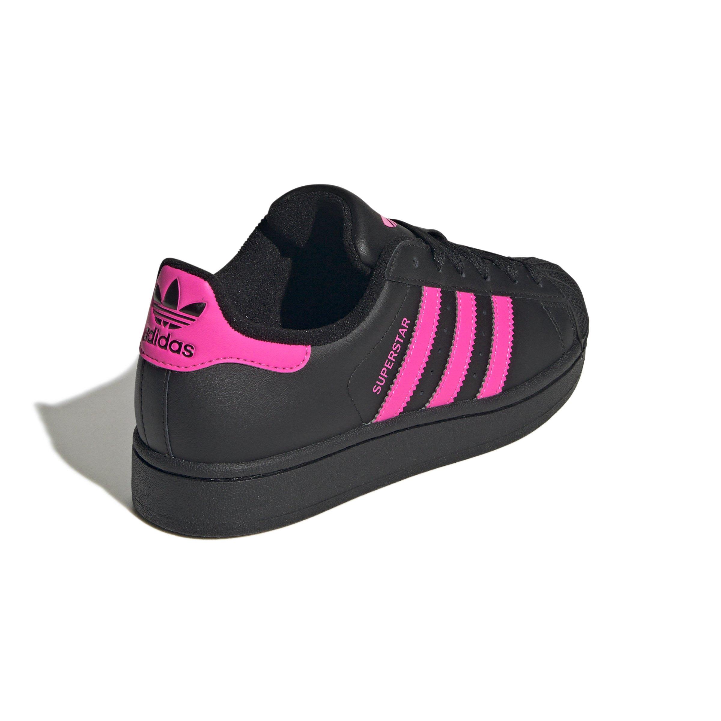 adidas Originals Superstar II Grade School Girls' "Core Black/Lucid Pink" Shoe