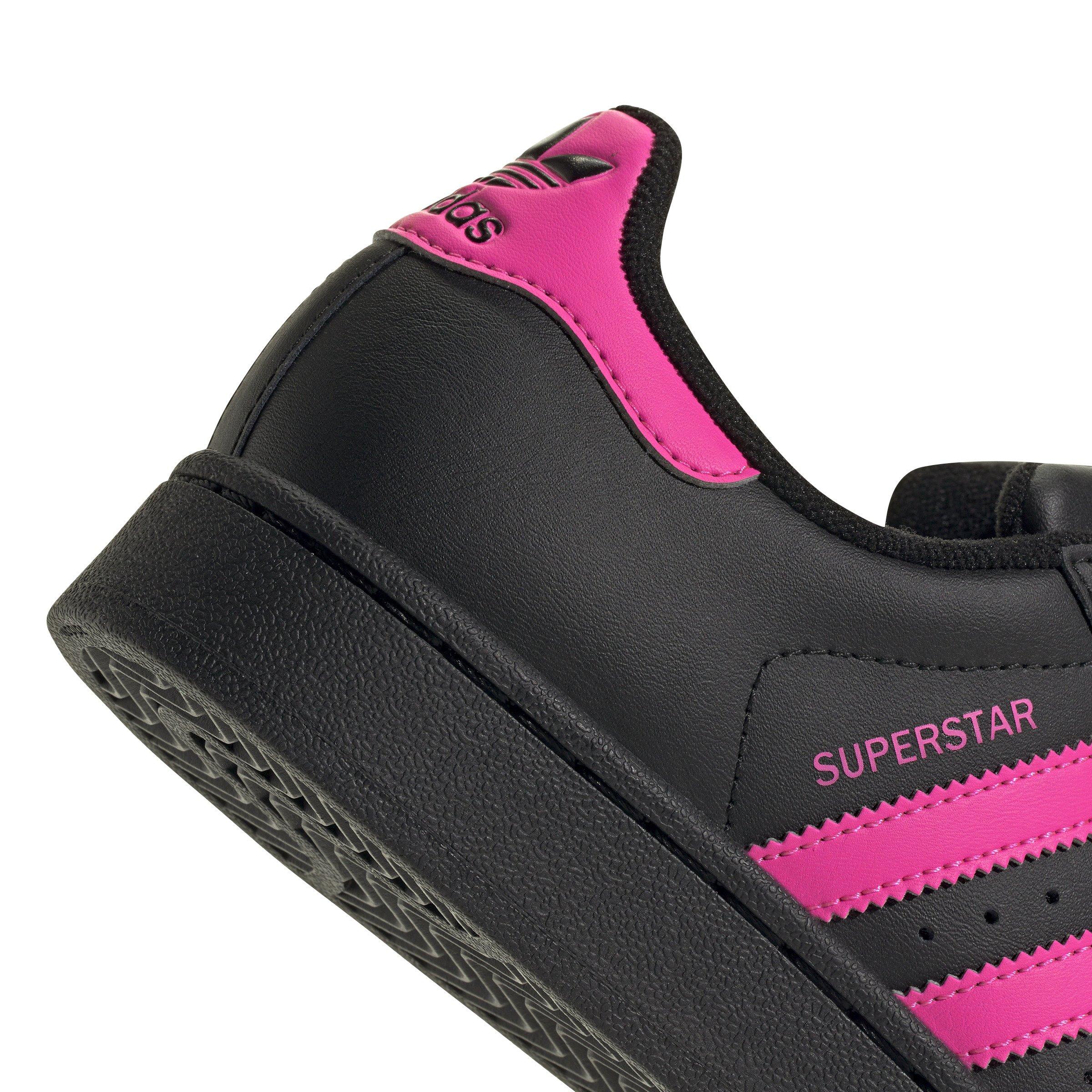 adidas Originals Superstar II Grade School Girls' "Core Black/Lucid Pink" Shoe