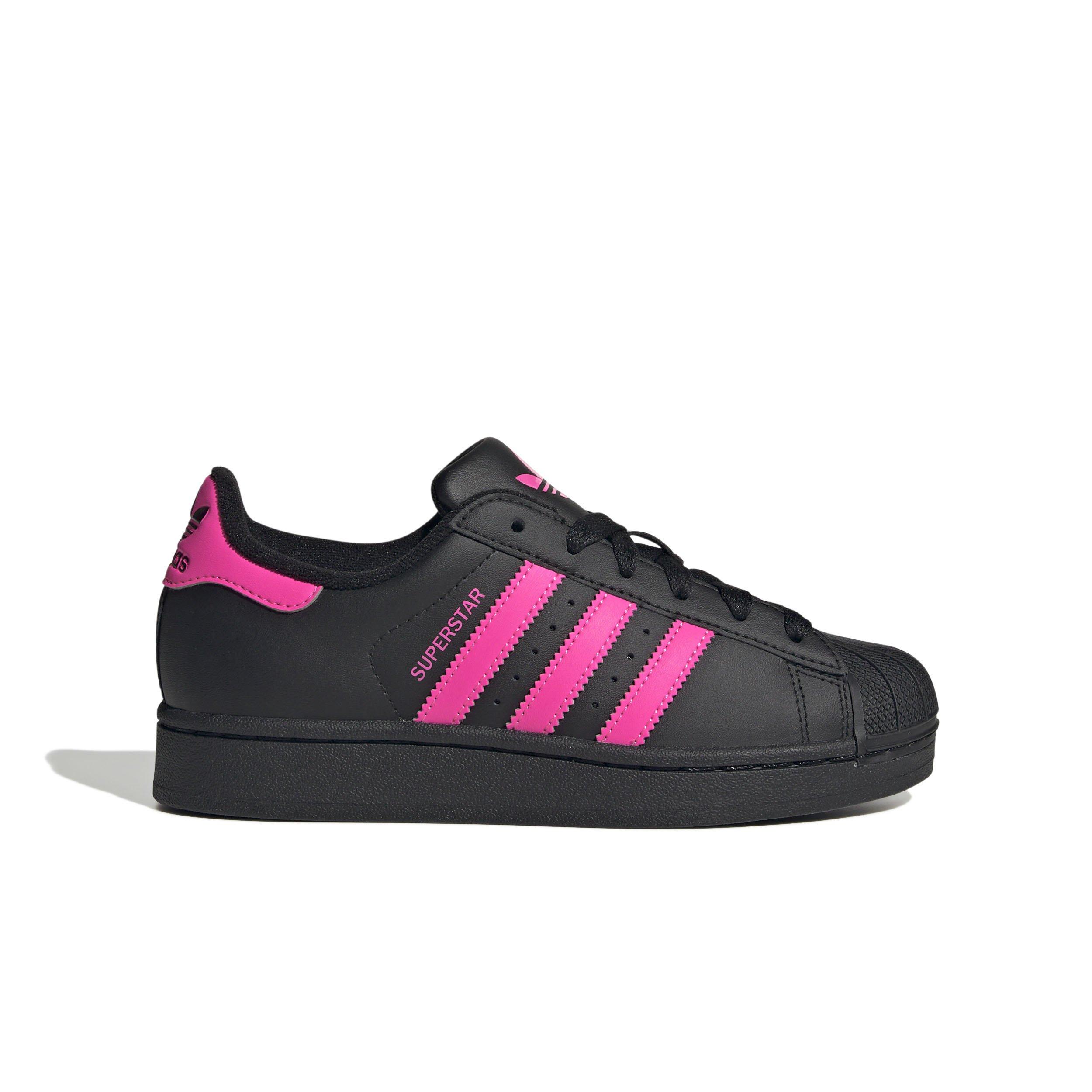 adidas Originals Grade School Girls' Leather Lace Up - Core Black