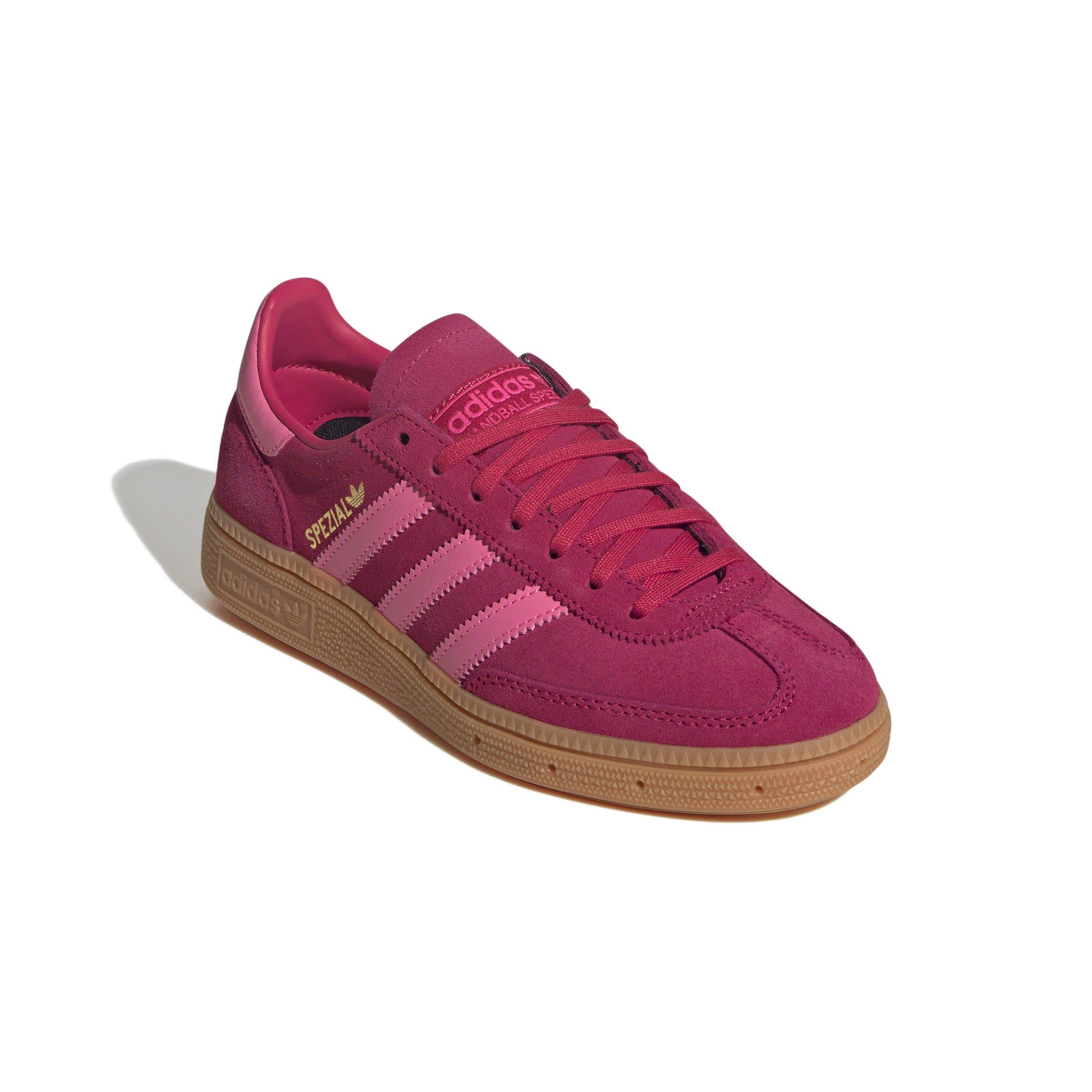 adidas Originals Handball Spezial Grade School Girls' "Ruby Red/Lucid Pink/Gum" Shoe