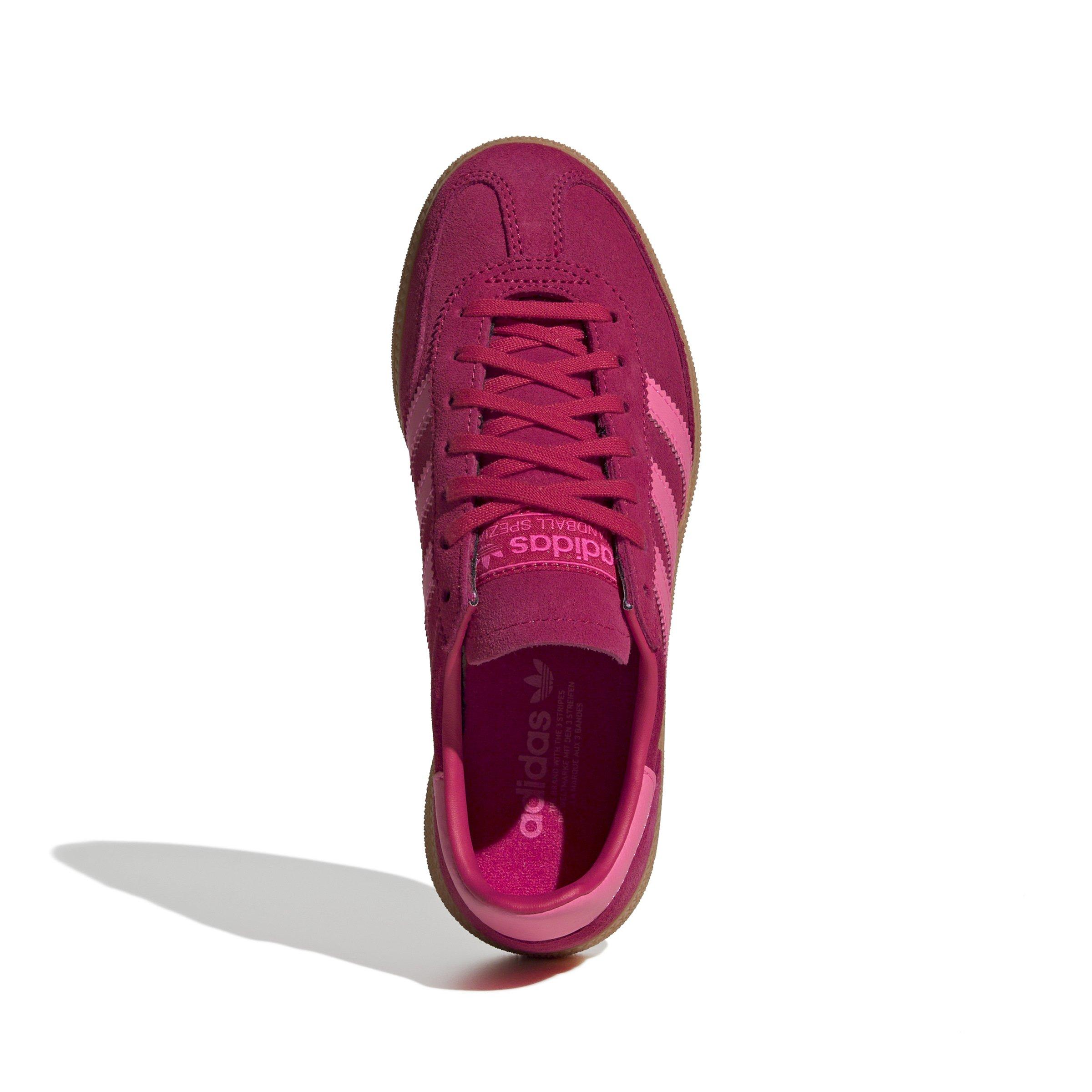 adidas Originals Handball Spezial Grade School Girls' "Ruby Red/Lucid Pink/Gum" Shoe