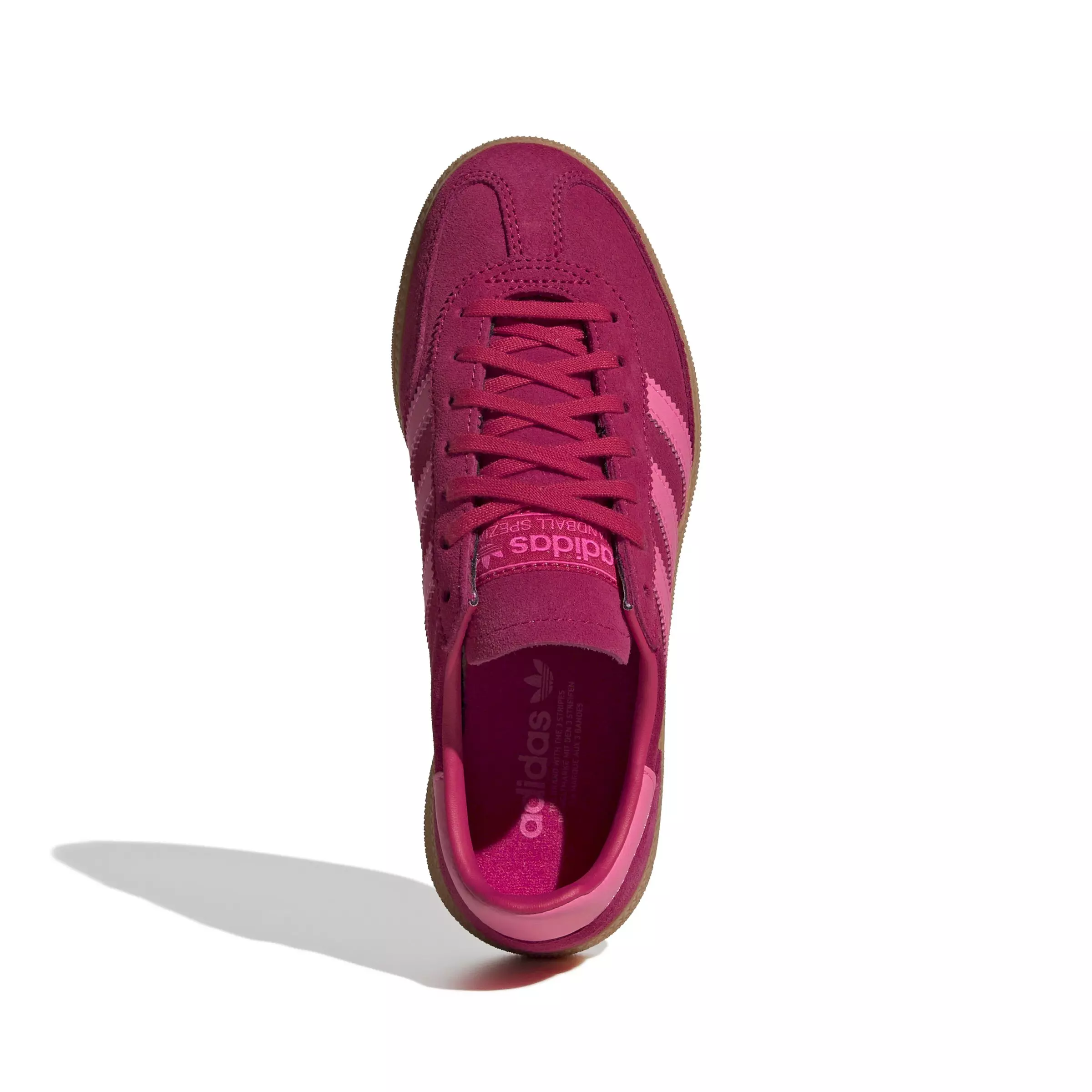 adidas Originals Handball Spezial "Ruby Red/Lucid Pink/Gum" Grade School Girls' Shoe - RED/PINK