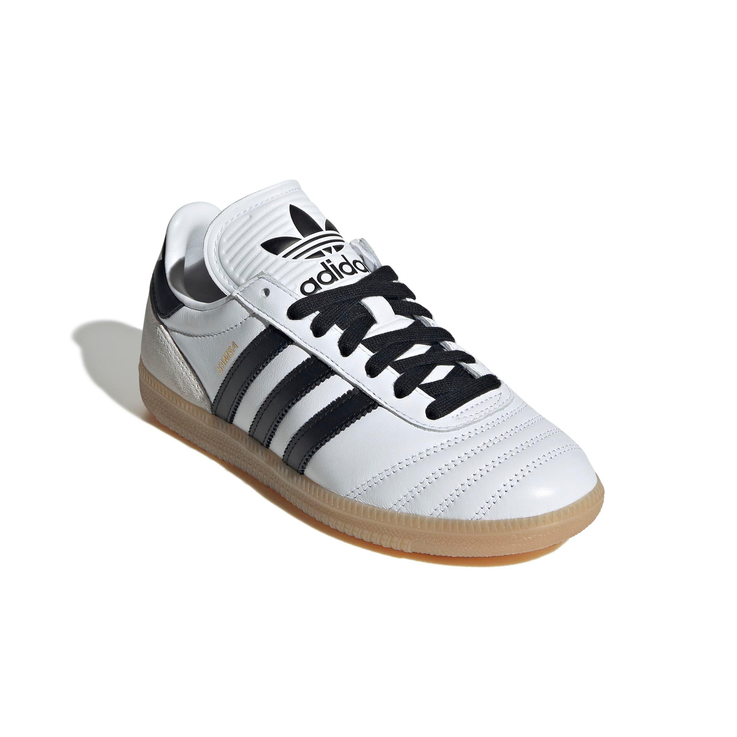 adidas Originals Samba JP Girl's Leather Shoes - White/Black