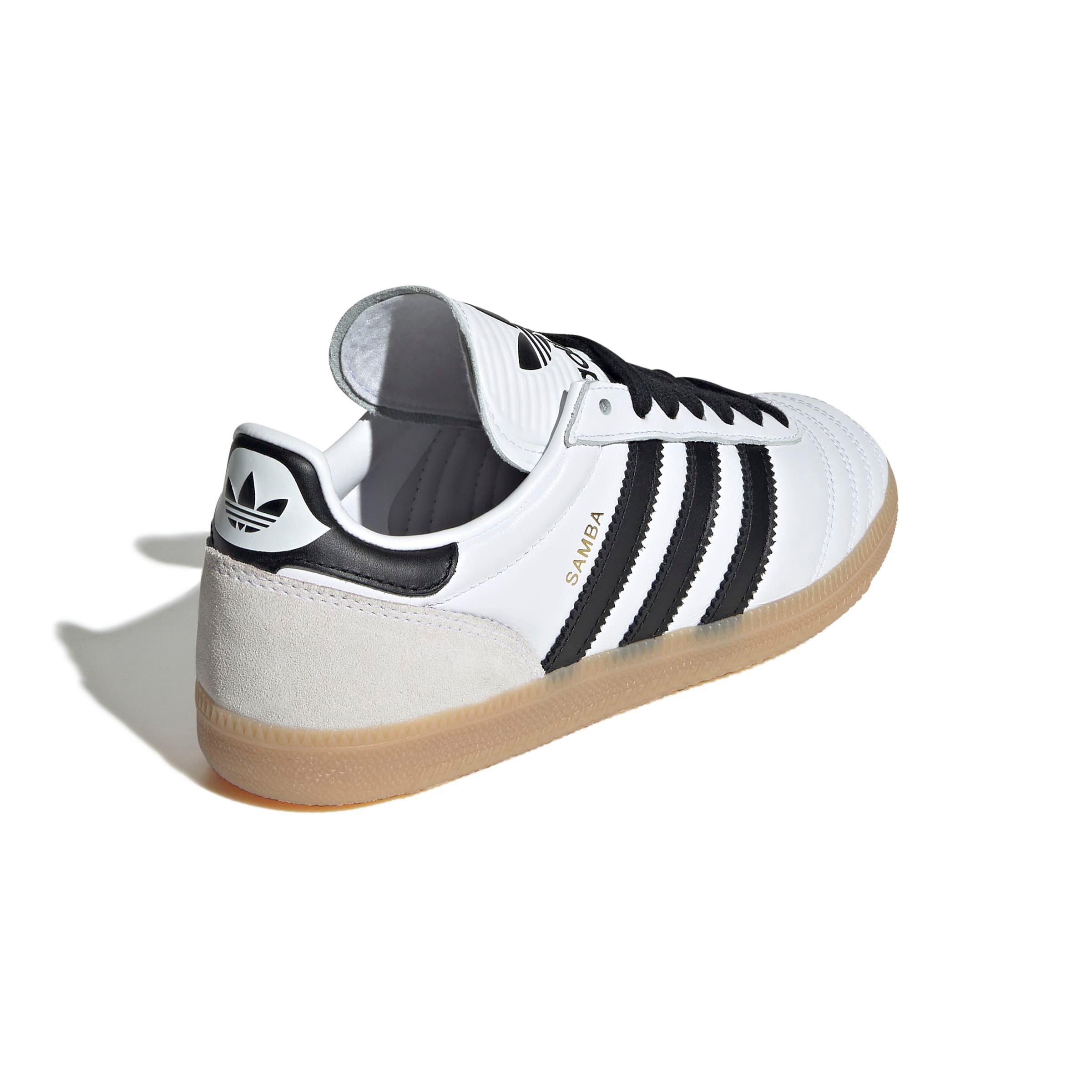 adidas Originals Samba JP Girl's Leather Shoes - White/Black