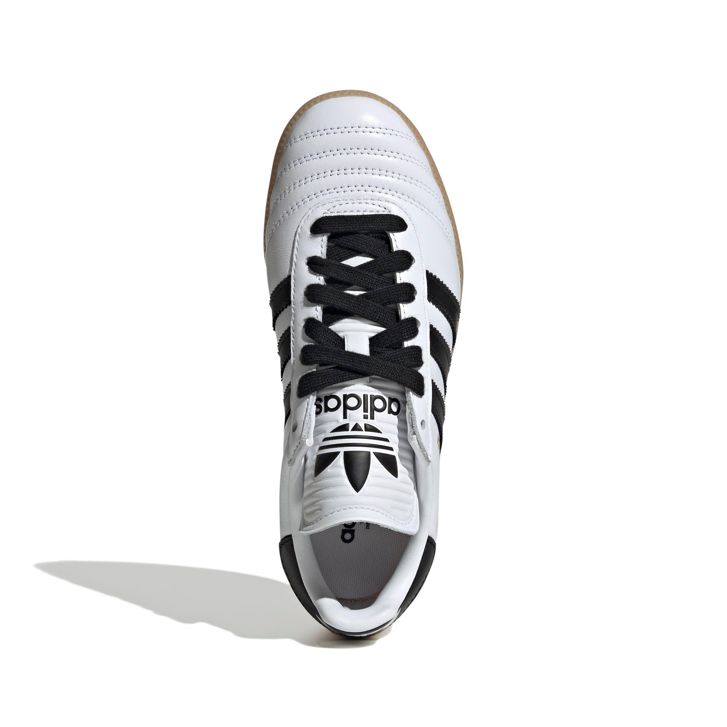 adidas Originals Samba JP Girl's Leather Shoes - White/Black