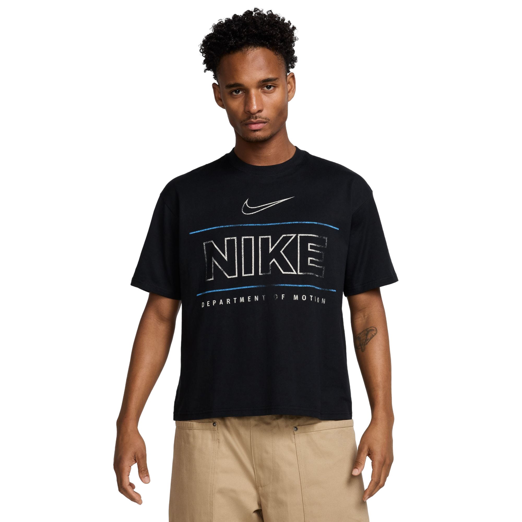 Nike Men's Sportswear Crop Tee - BLACK Thumbnail View 1