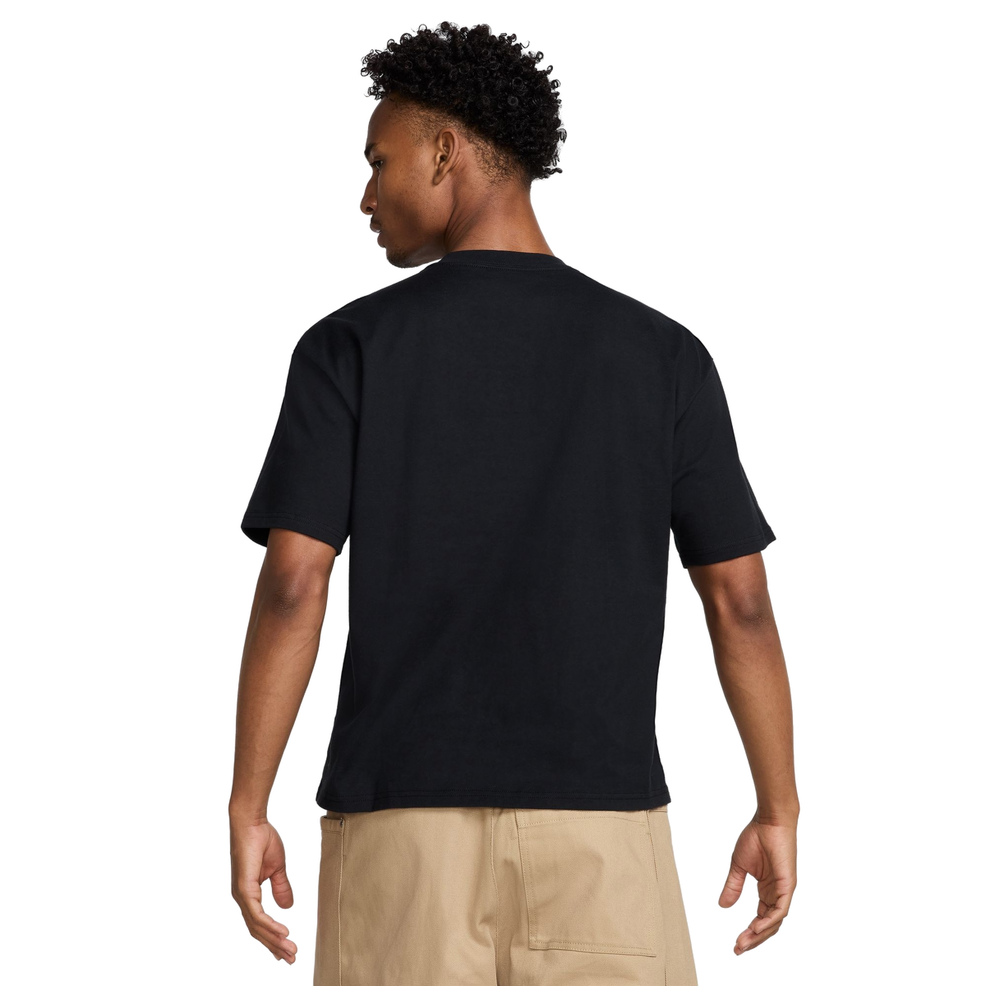 Nike Men's Sportswear Crop Tee - BLACK Thumbnail View 2