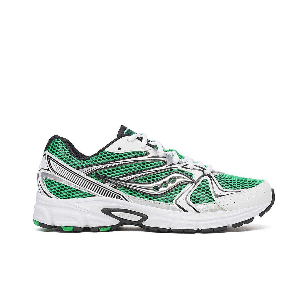 Saucony Ride Millenium "White/Green" Unisex Shoe - WHITE/GREEN Thumbnail View 1