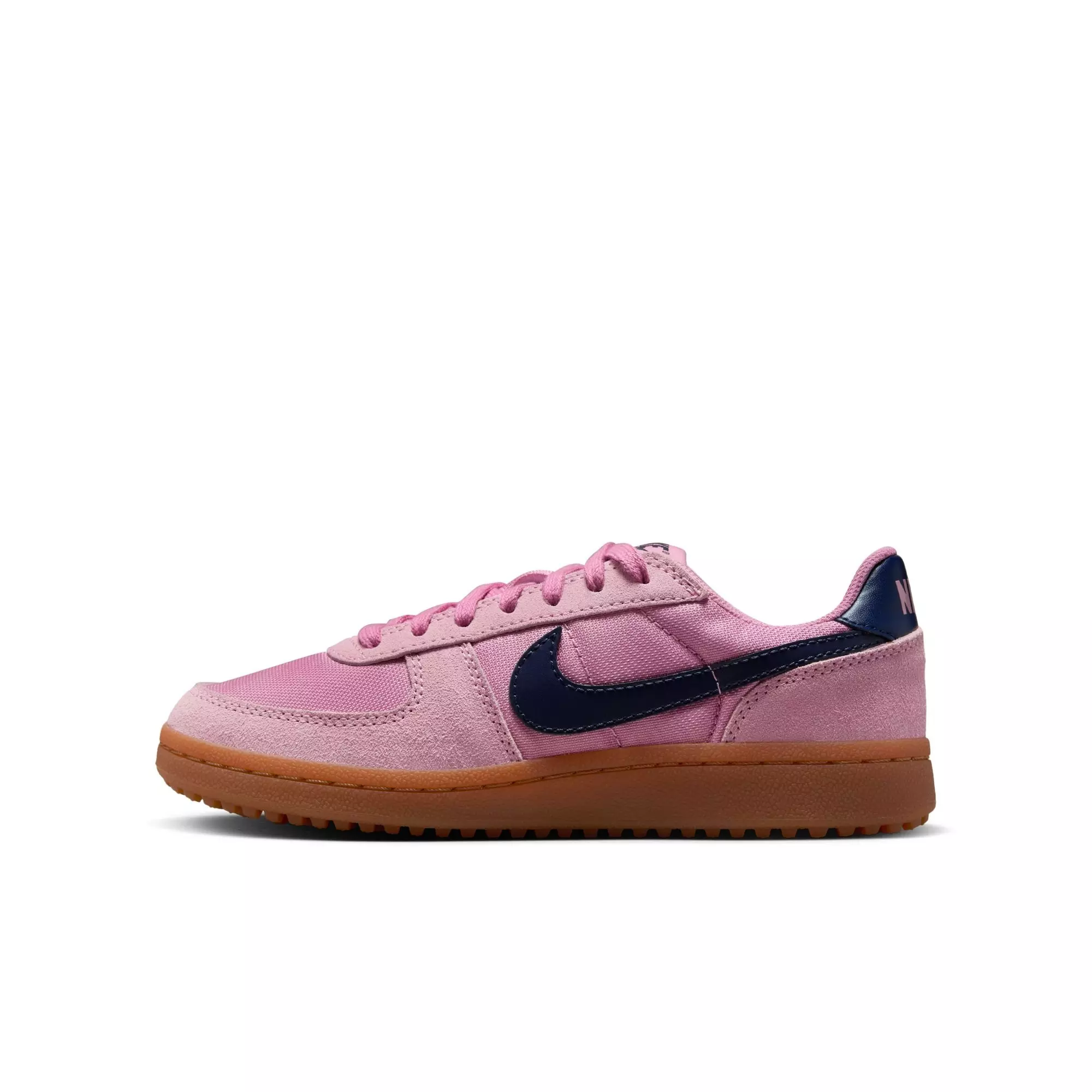 Nike Field General "Elemental Pink/Obsidian/Gum Med Brown" Grade School Kids' Shoe - PINK/BLACK