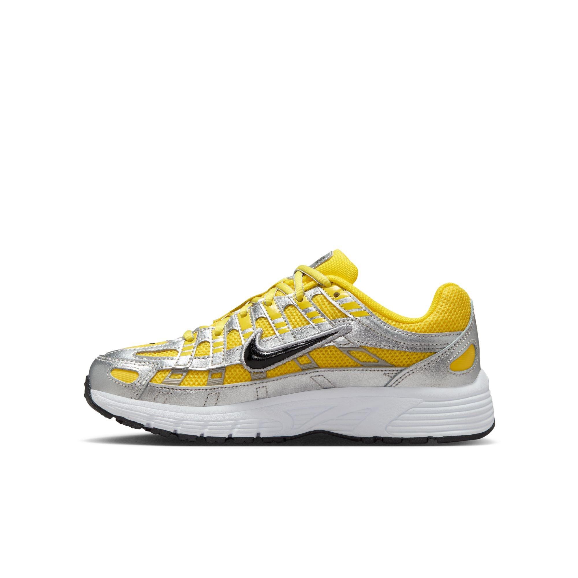 Nike P-6000 "Lightening/Black/Metallic Silver/White" Grade School Boys' Shoe - BLACK/SILVER Thumbnail View 4