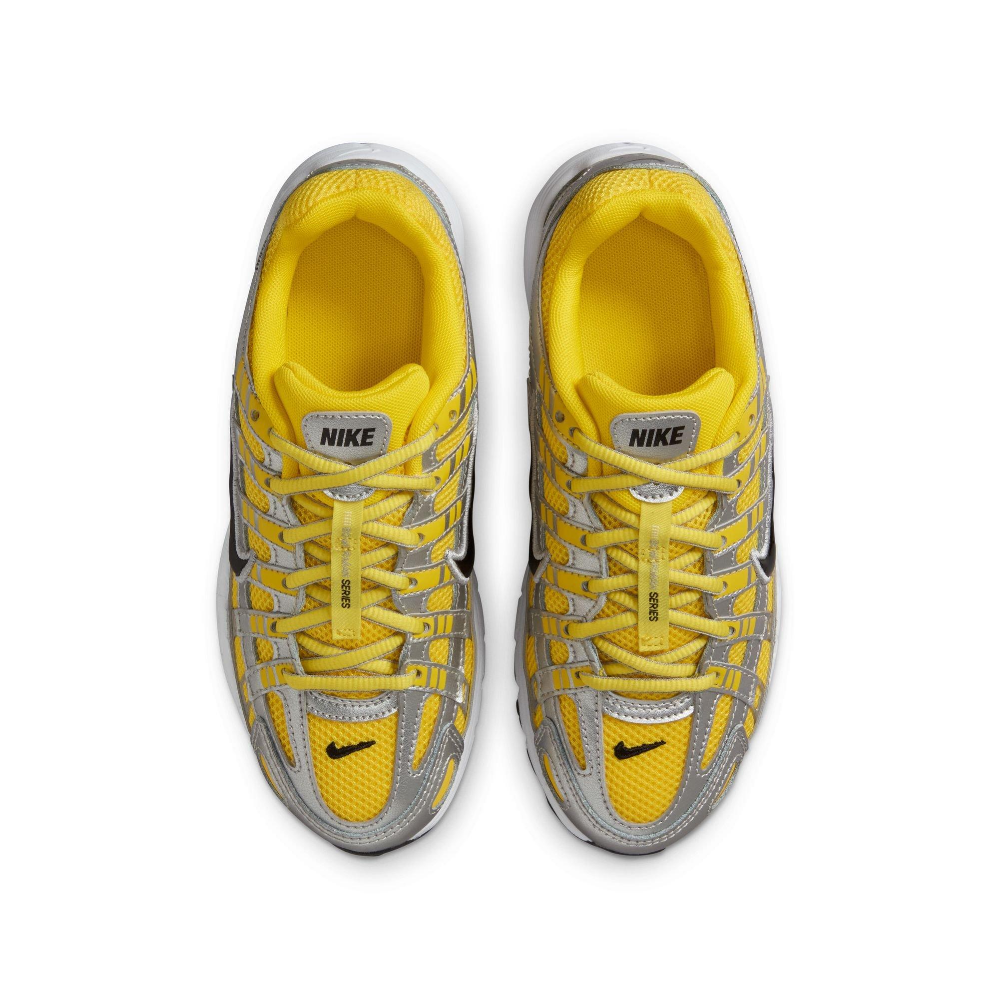 Nike P-6000 "Lightening/Black/Metallic Silver/White" Grade School Boys' Shoe - BLACK/SILVER Thumbnail View 6