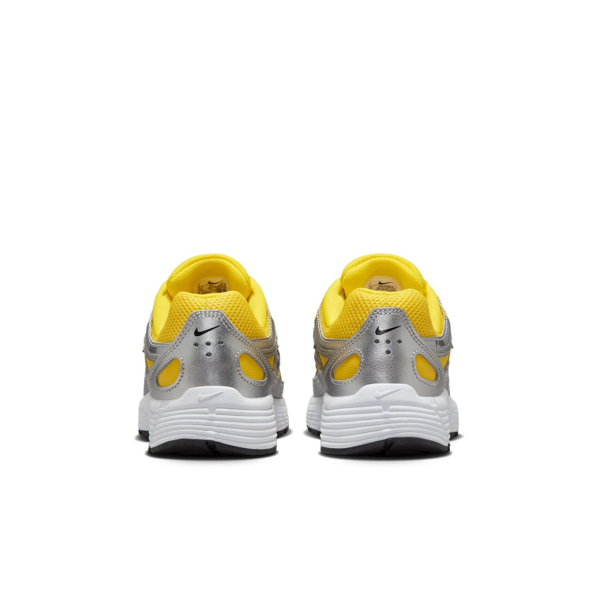 Nike P-6000 "Lightening/Black/Metallic Silver/White" Grade School Boys' Shoe - BLACK/SILVER Thumbnail View 7