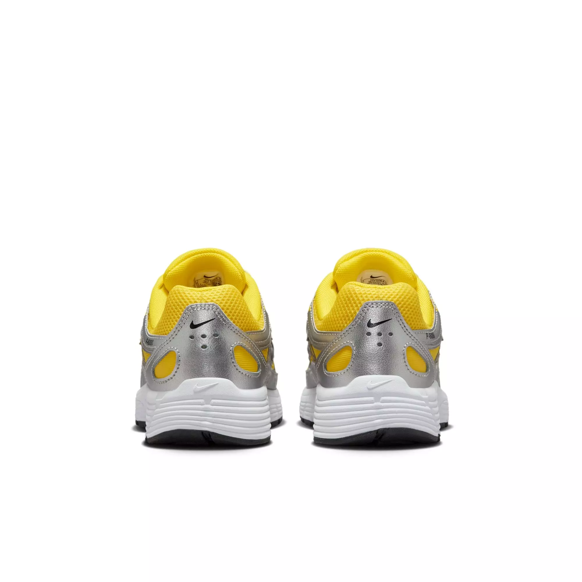 Nike P-6000 "Lightening/Black/Metallic Silver/White" Grade School Boys' Shoe - BLACK/SILVER