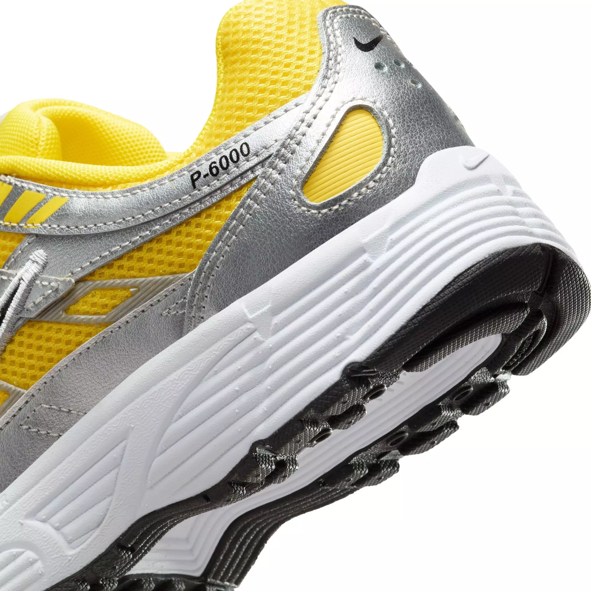 Nike P-6000 "Lightening/Black/Metallic Silver/White" Grade School Boys' Shoe - BLACK/SILVER