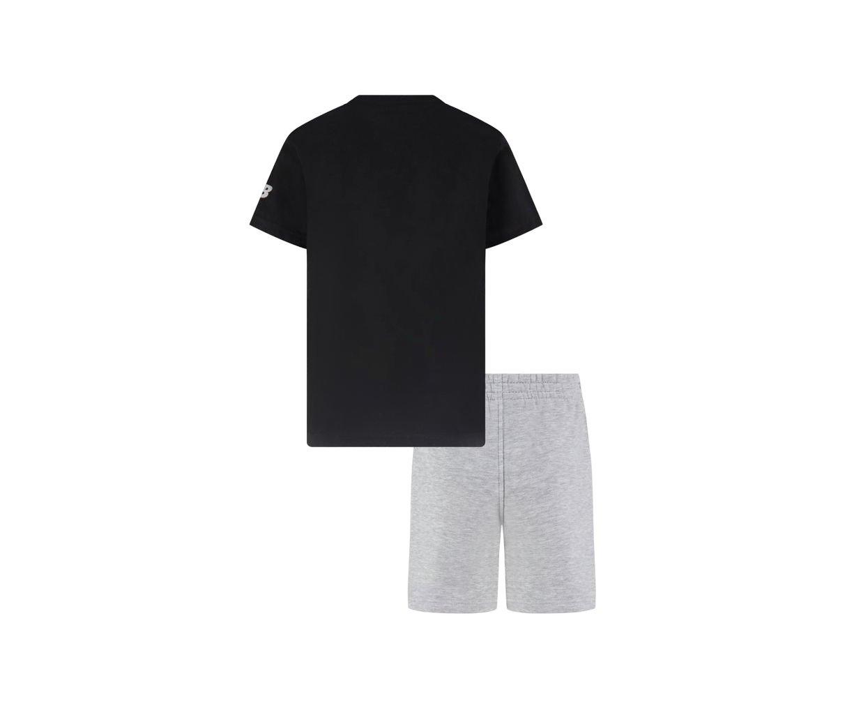 New Balance Matching Short Toddler Boys' Black/Grey Set