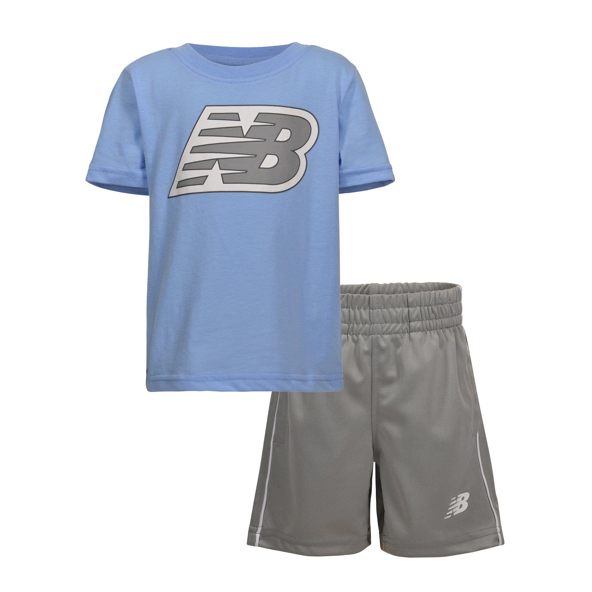 New Balance Toddler Boys' Short Set - Electric Sky/Slate - BLUE/GREY