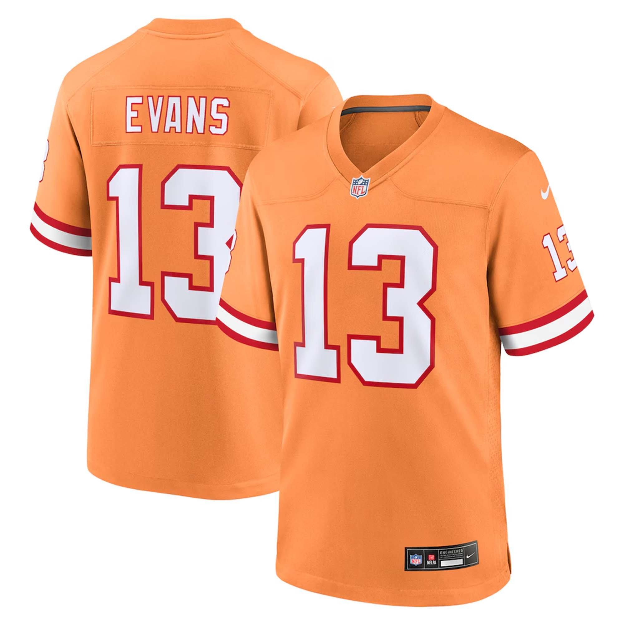 Nike Tampa Bay Buccaneers 2025 Mike Evans Alternate Jersey-Orange - ORANGE Thumbnail View 3