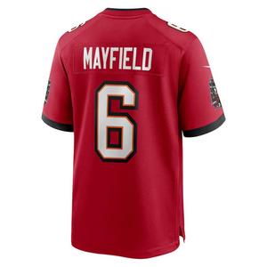 Nike Tampa Bay Buccaneers 2025 Baker Mayfield Game Jersey-Red