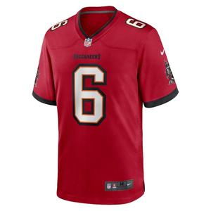 Nike Tampa Bay Buccaneers 2025 Baker Mayfield Game Jersey-Red