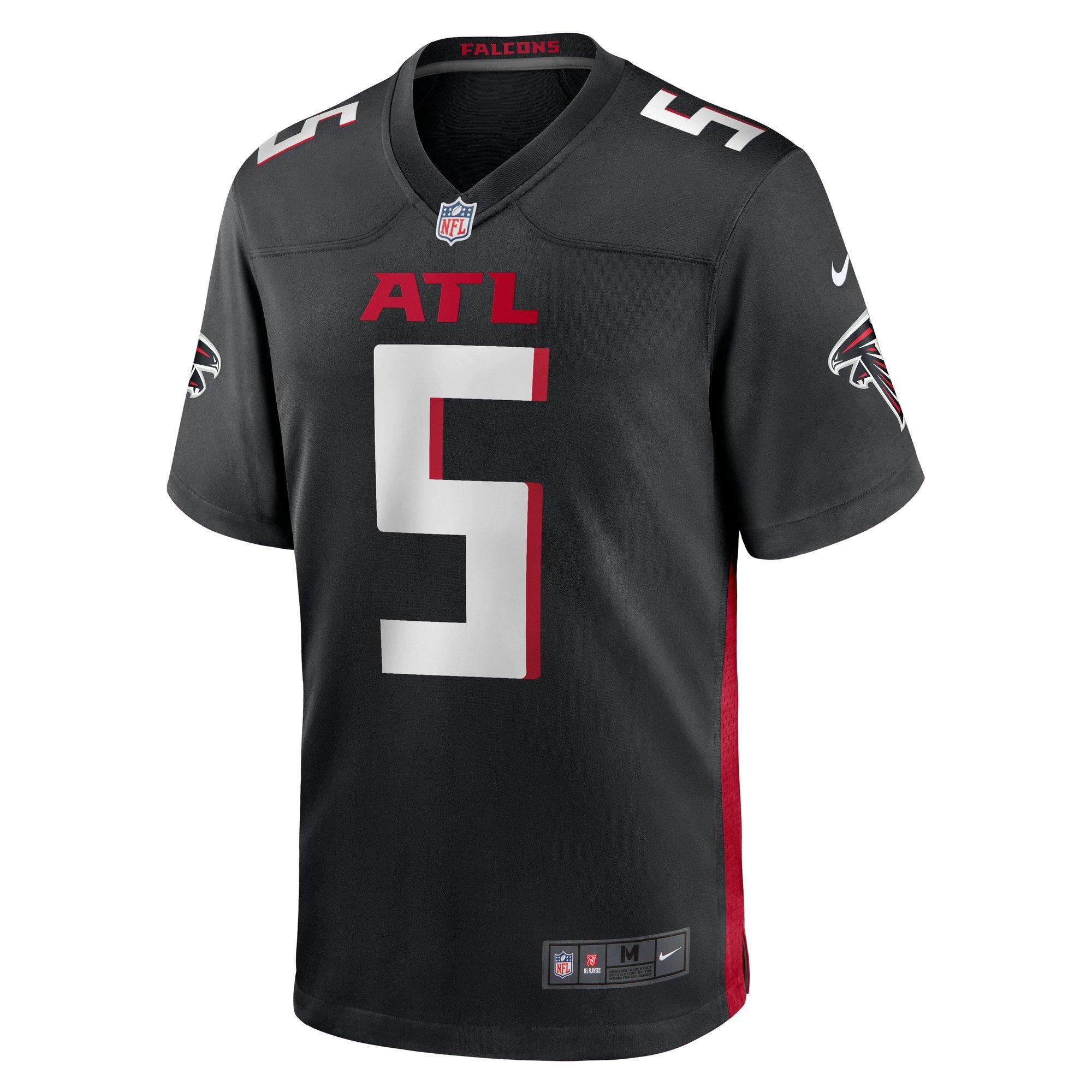 Nike Men's Atlanta Falcons 2025 Drake London Game Jersey-Black - BLACK Thumbnail View 1