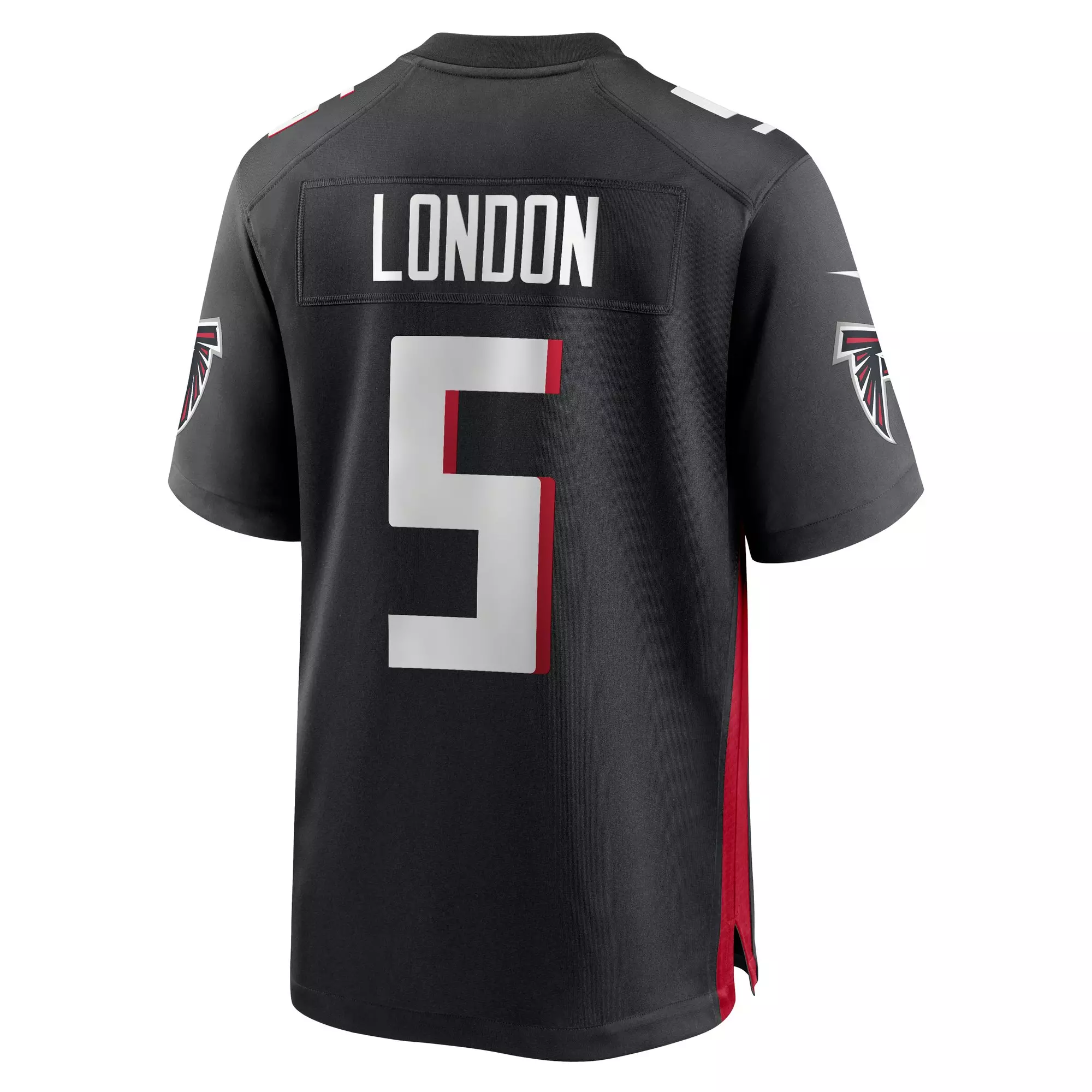 Nike Men's Atlanta Falcons 2025 Drake London Game Jersey-Black - BLACK