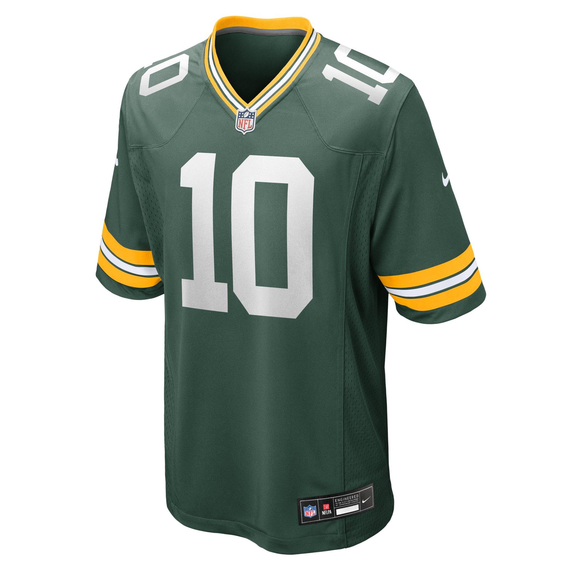 Nike Men's Green Bay Packers 2025 Jordan Love Game Jersey-Green