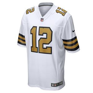 Nike Men's New Orleans Saints 2025 Chris Olave Game Jersey-White/Gold