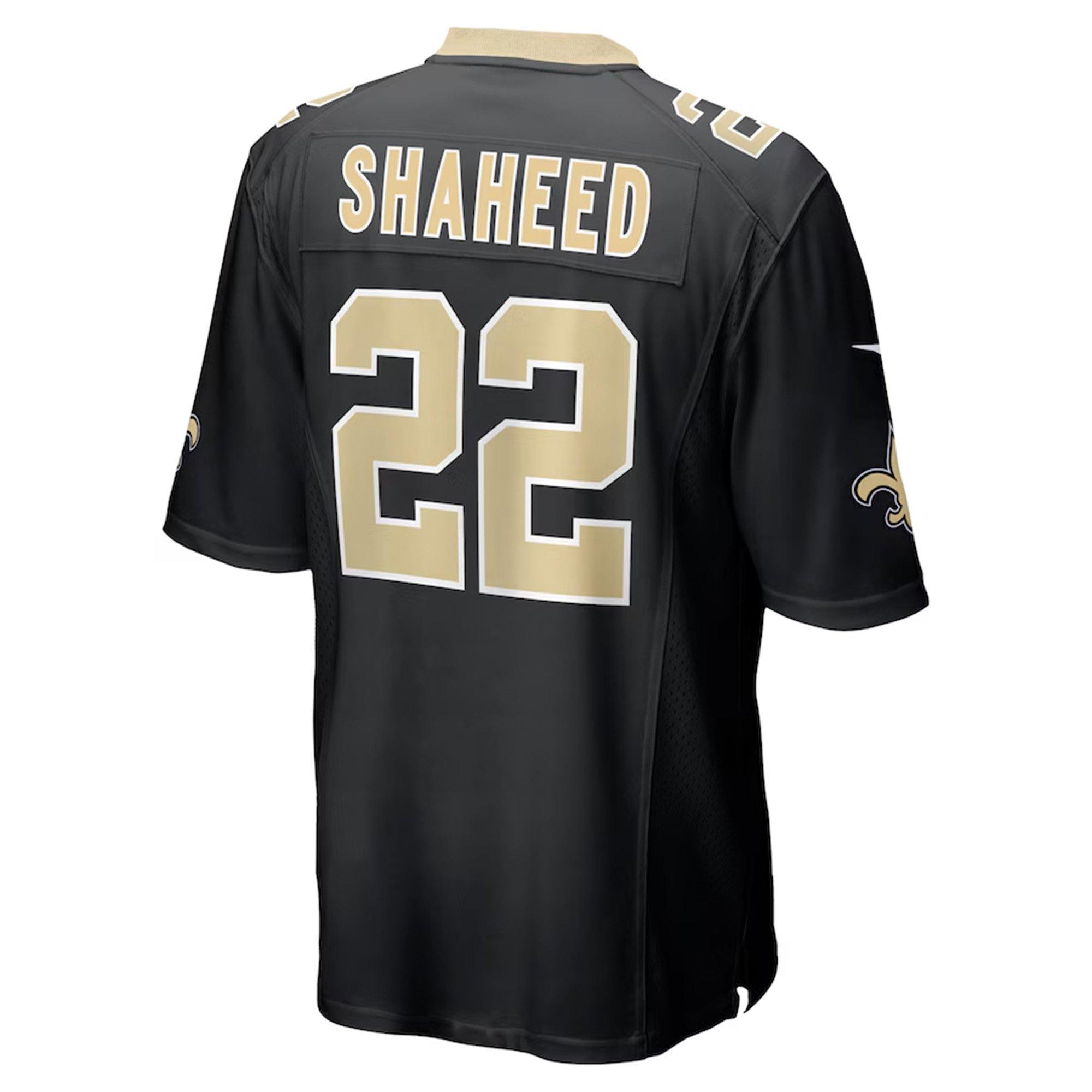 Nike New Orleans Saints 2025 Rasheed Shaheed Game Jersey-Black - BLACK Thumbnail View 2
