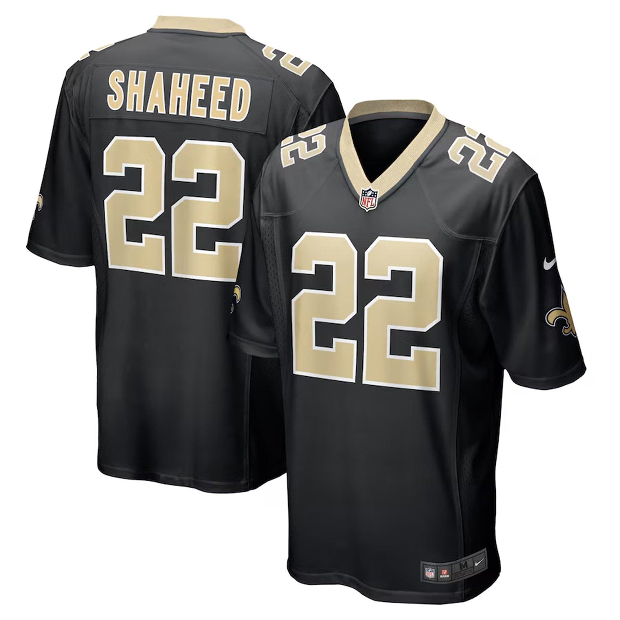 Nike New Orleans Saints 2025 Rasheed Shaheed Game Jersey-Black - BLACK Thumbnail View 3