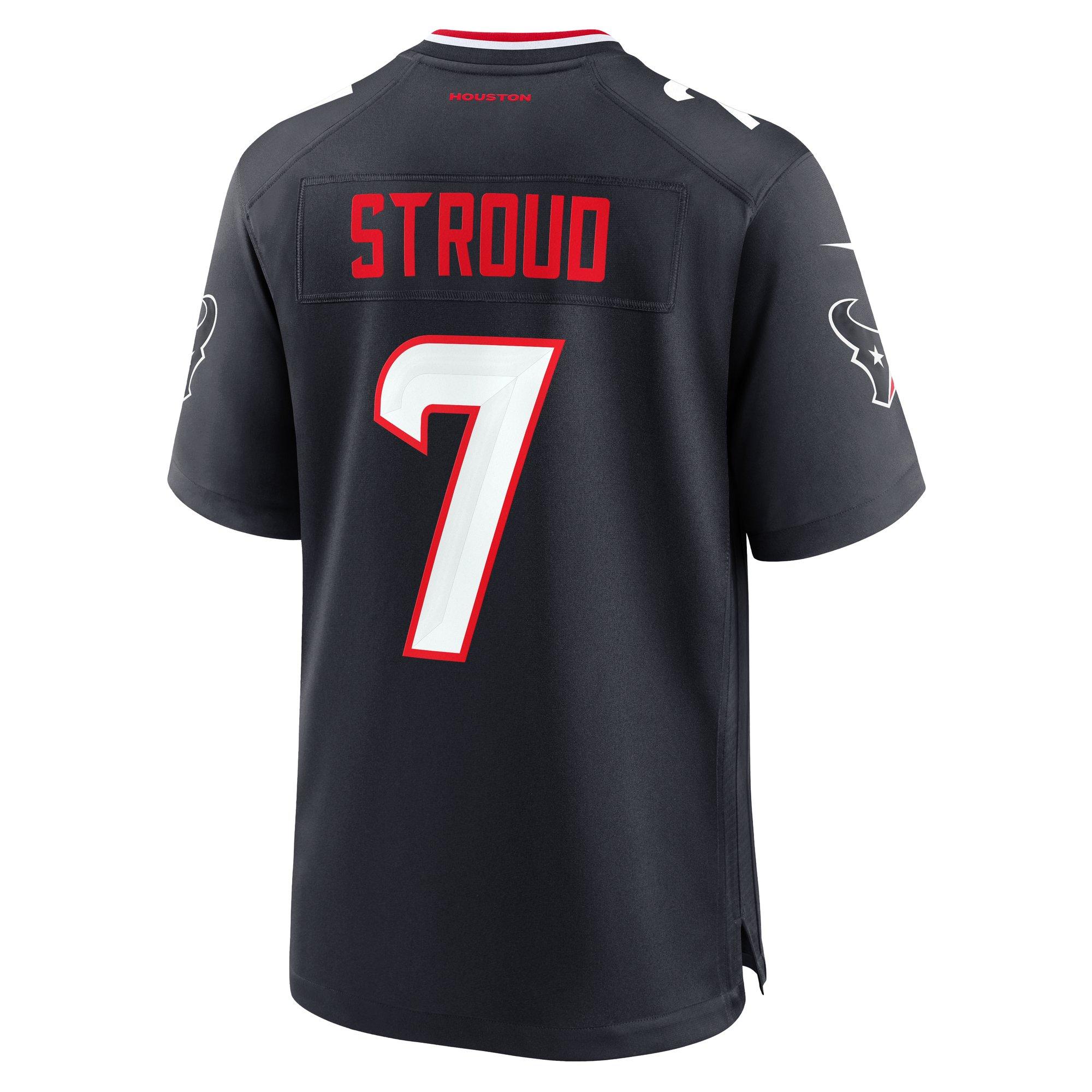 Nike Men's Houston Texans 2025 CJ Stroud Game Jersey-Navy - NAVY Thumbnail View 2