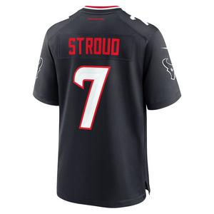 Nike Men's Houston Texans 2025 CJ Stroud Game Jersey-Navy