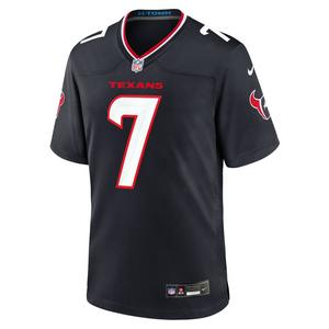 Nike Men's Houston Texans 2025 CJ Stroud Game Jersey-Navy