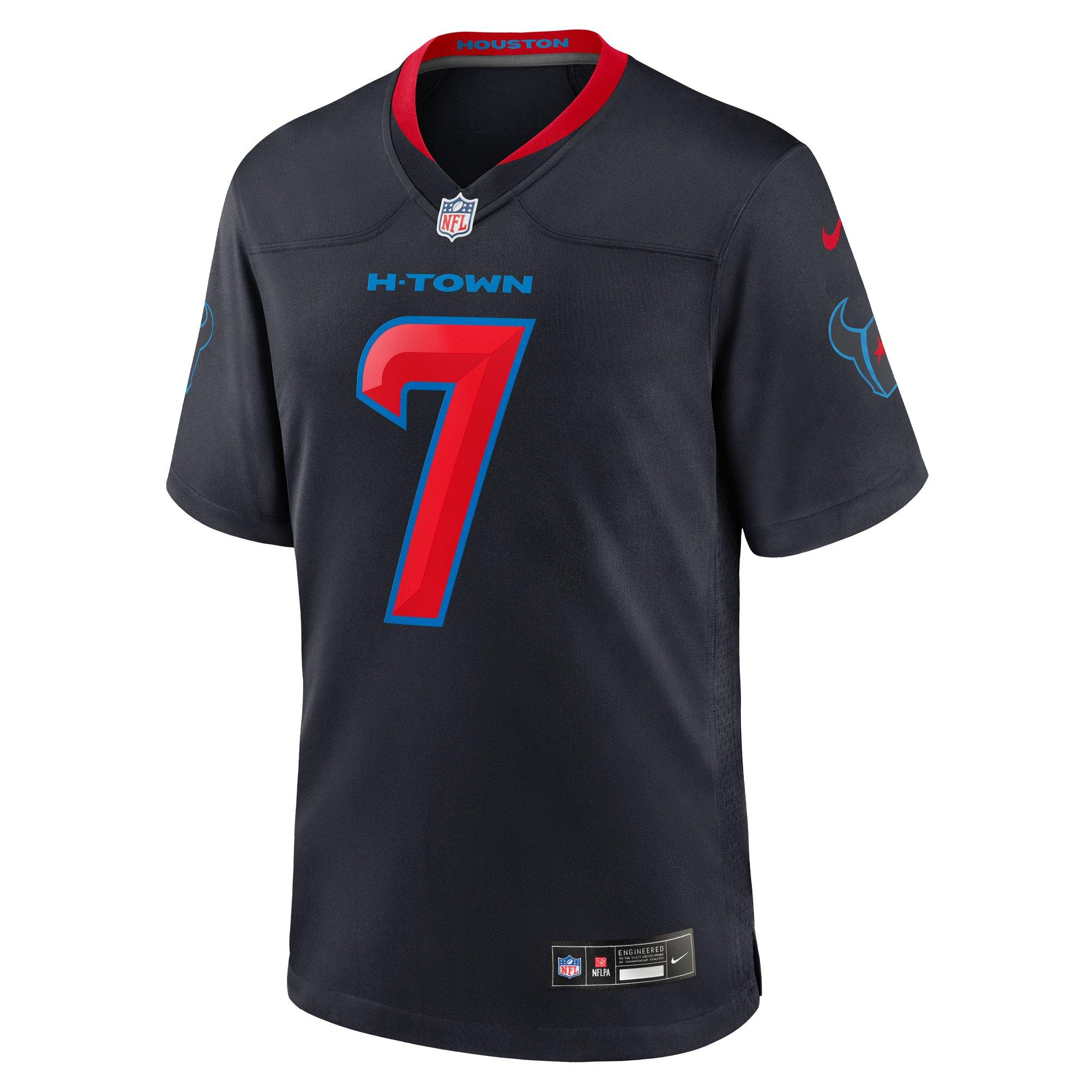 Nike Men's Houston Texans 2025 CJ Stroud Alternate 2 Jersey-Dark Blue - DK BLUE Thumbnail View 1