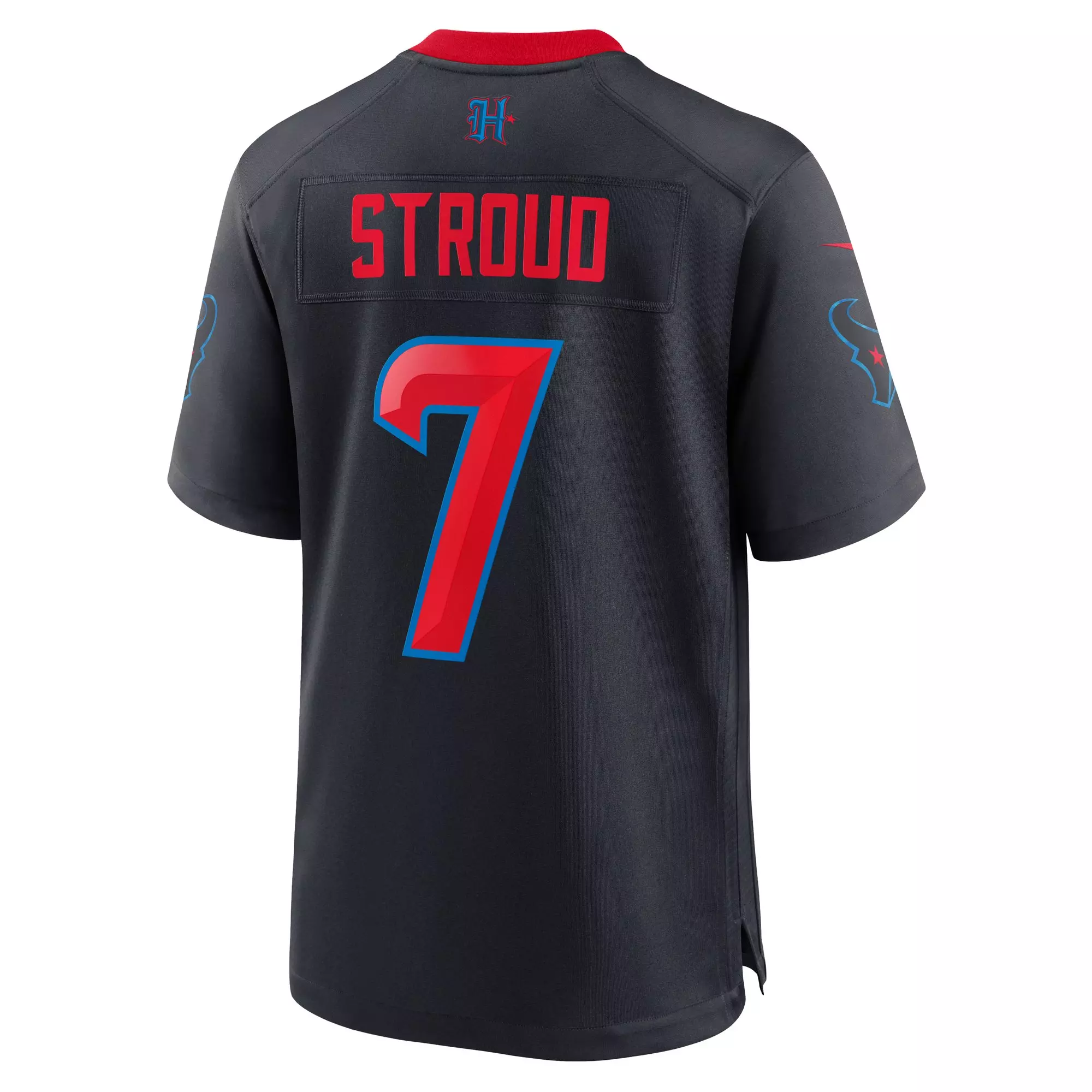Nike Men's Houston Texans 2025 CJ Stroud Alternate 2 Jersey-Dark Blue - DK BLUE