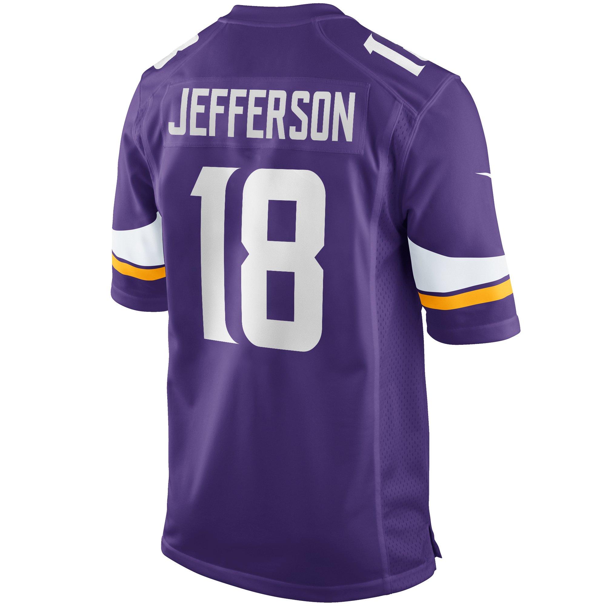 Nike Men's Minnesota Vikings 2025 Justin Jefferson Game Jersey-Purple - PURPLE Thumbnail View 2