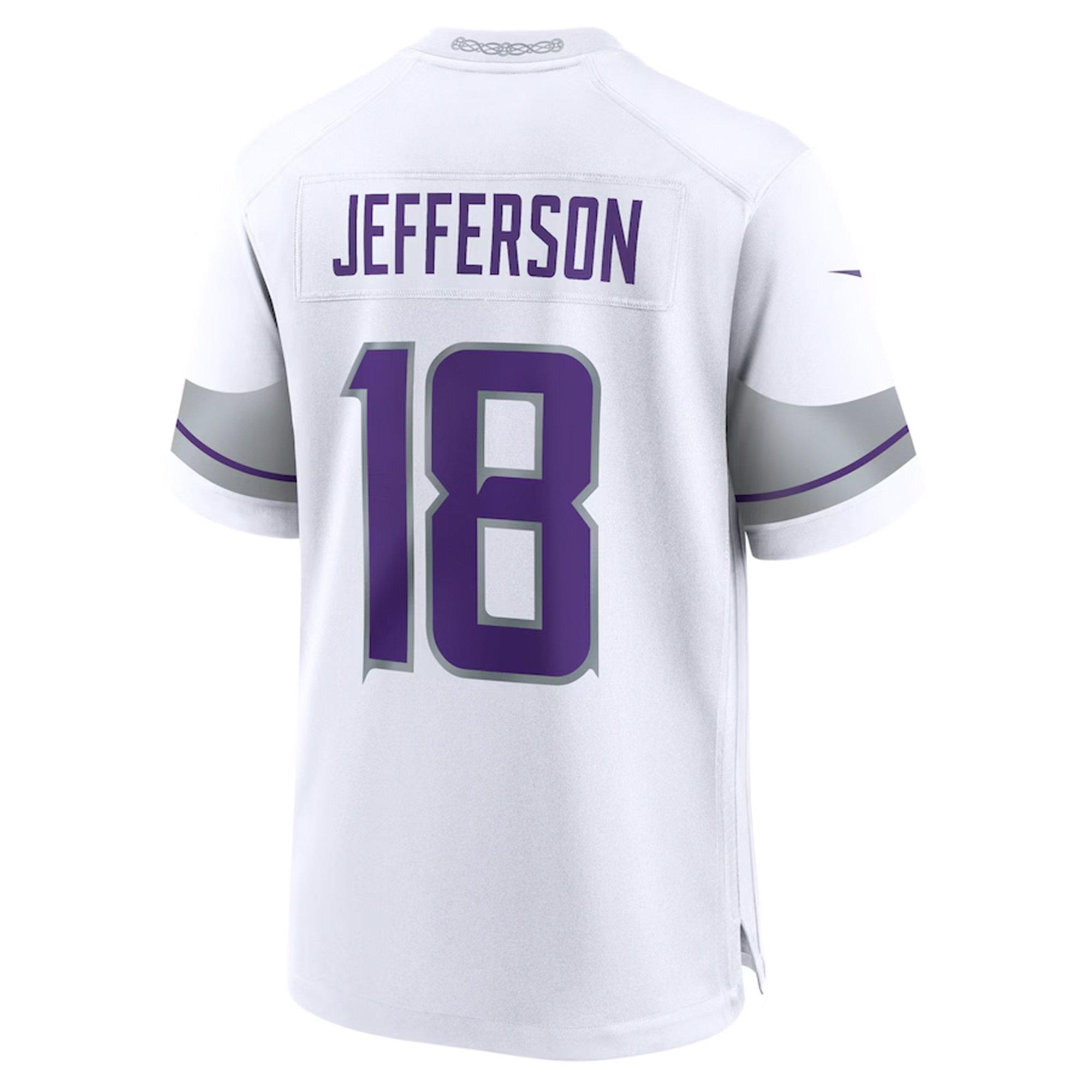 Nike Minnesota Vikings 2025 Justin Jefferson Alternate Jersey-White - WHITE Thumbnail View 2