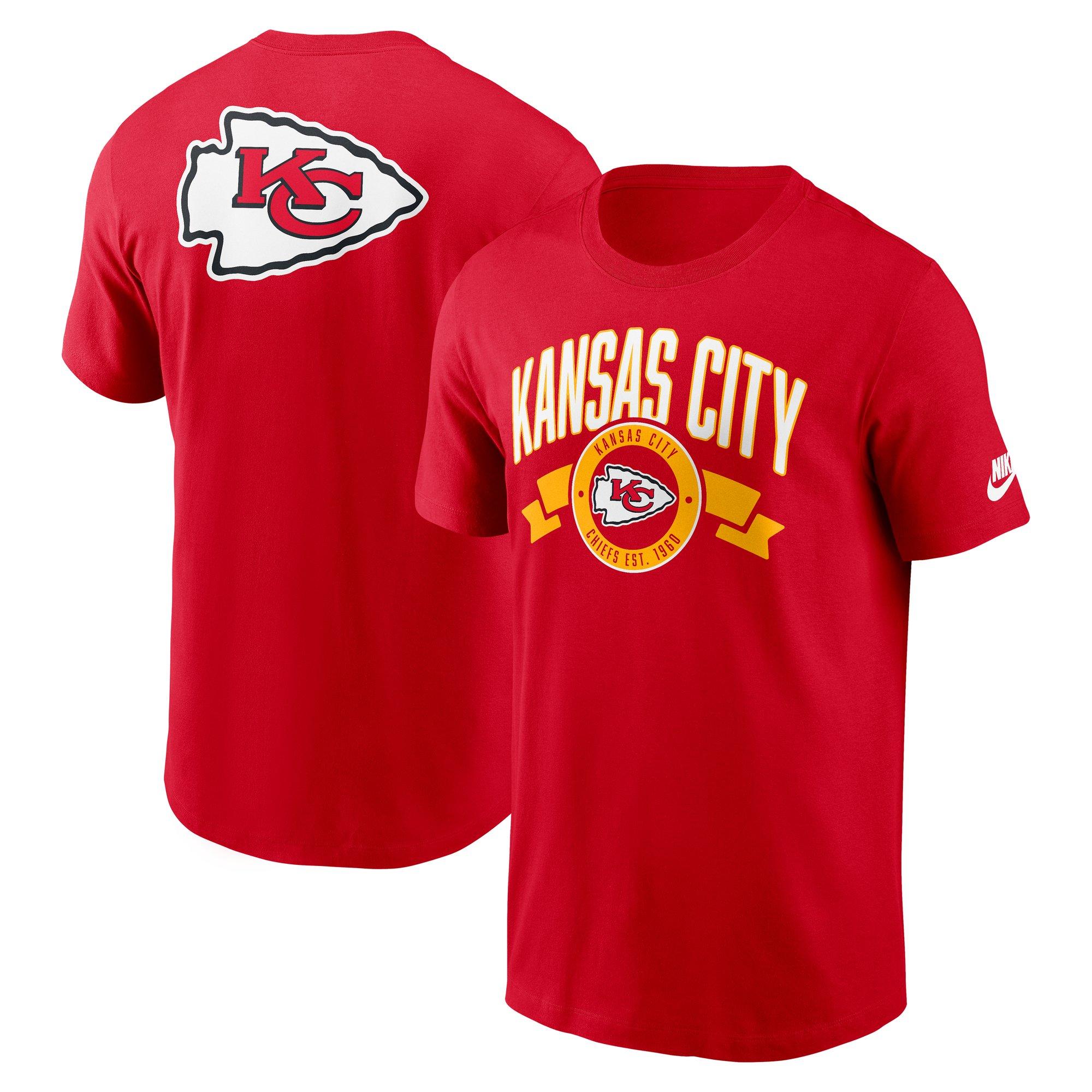 Nike Kansas City Chiefs Rewind Back Hit Tee-Red - RED Thumbnail View 3
