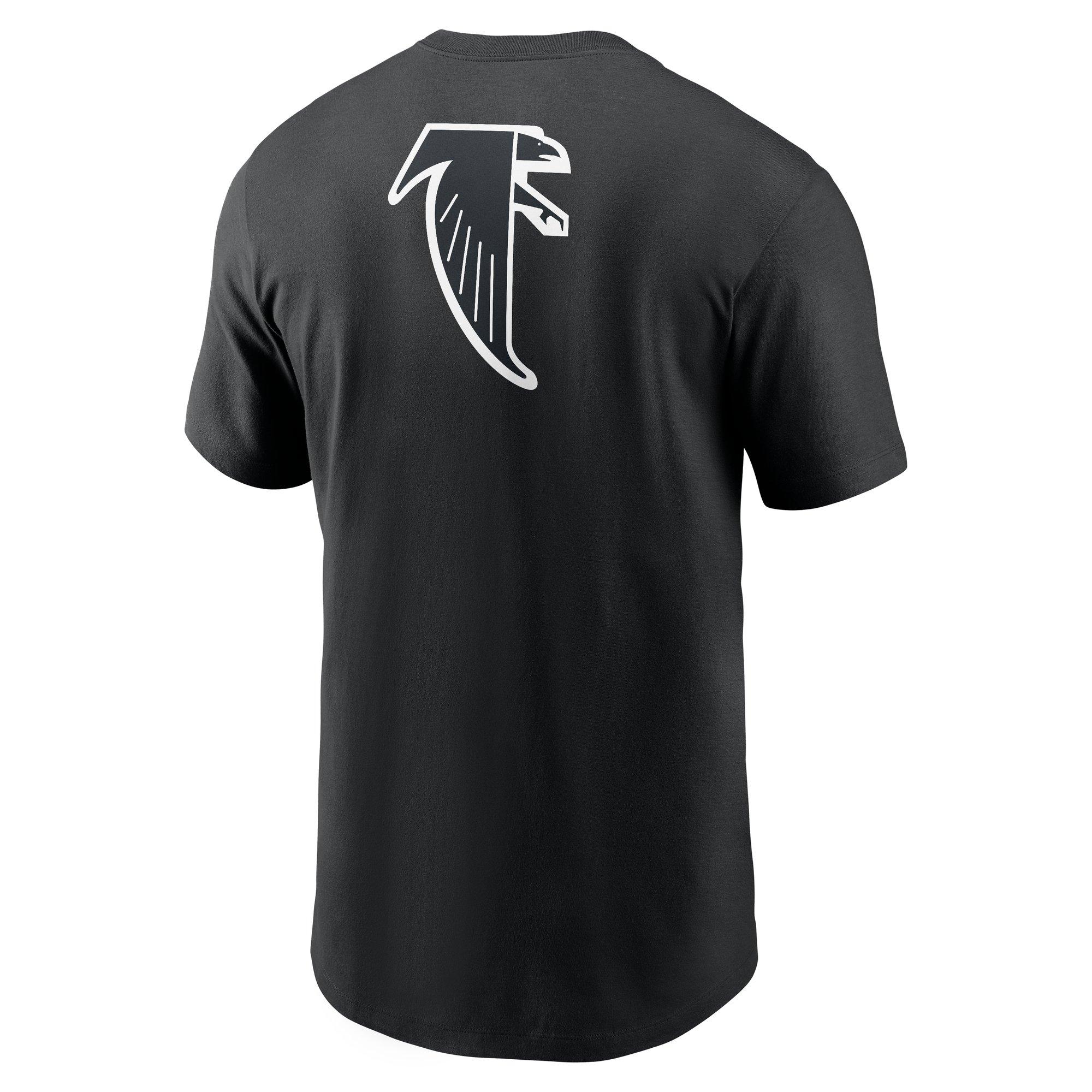 Nike Atlanta Falcons Rewind Back Hit Tee-Black - BLACK Thumbnail View 2