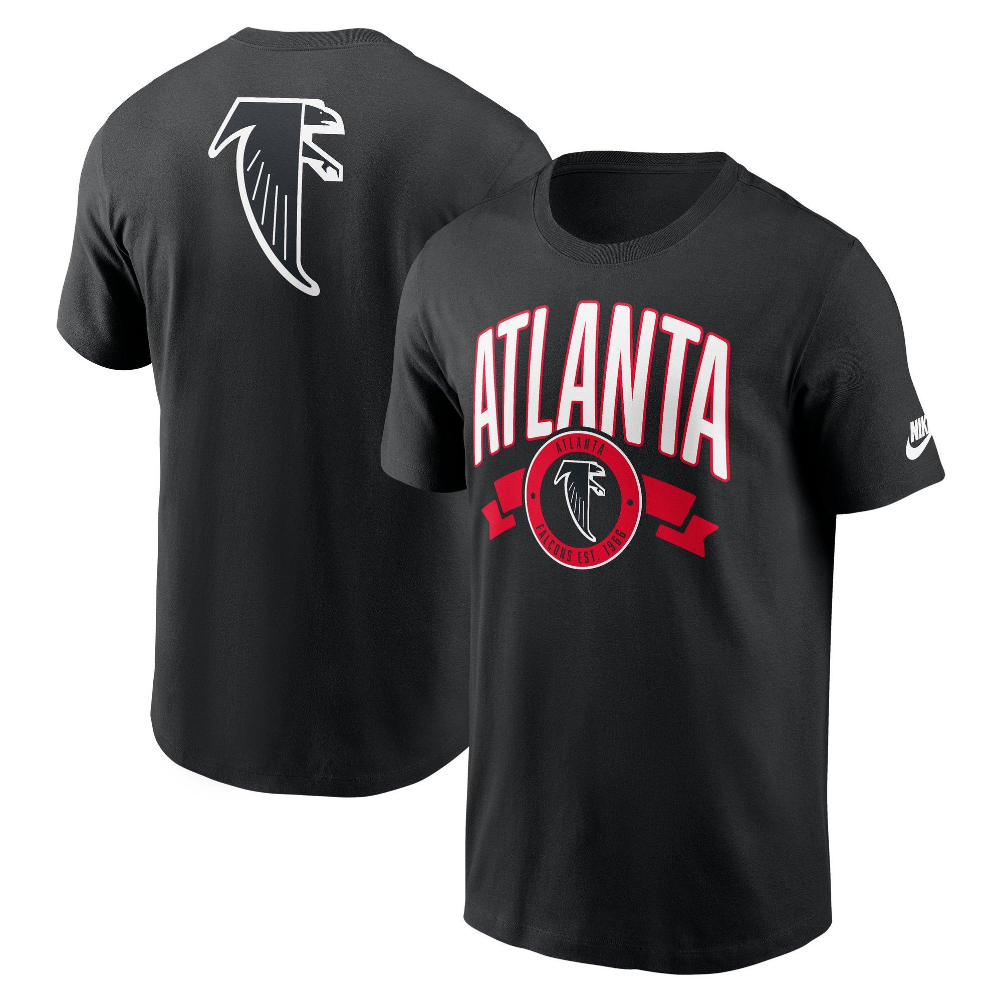 Nike Atlanta Falcons Rewind Back Hit Tee-Black - BLACK Thumbnail View 3