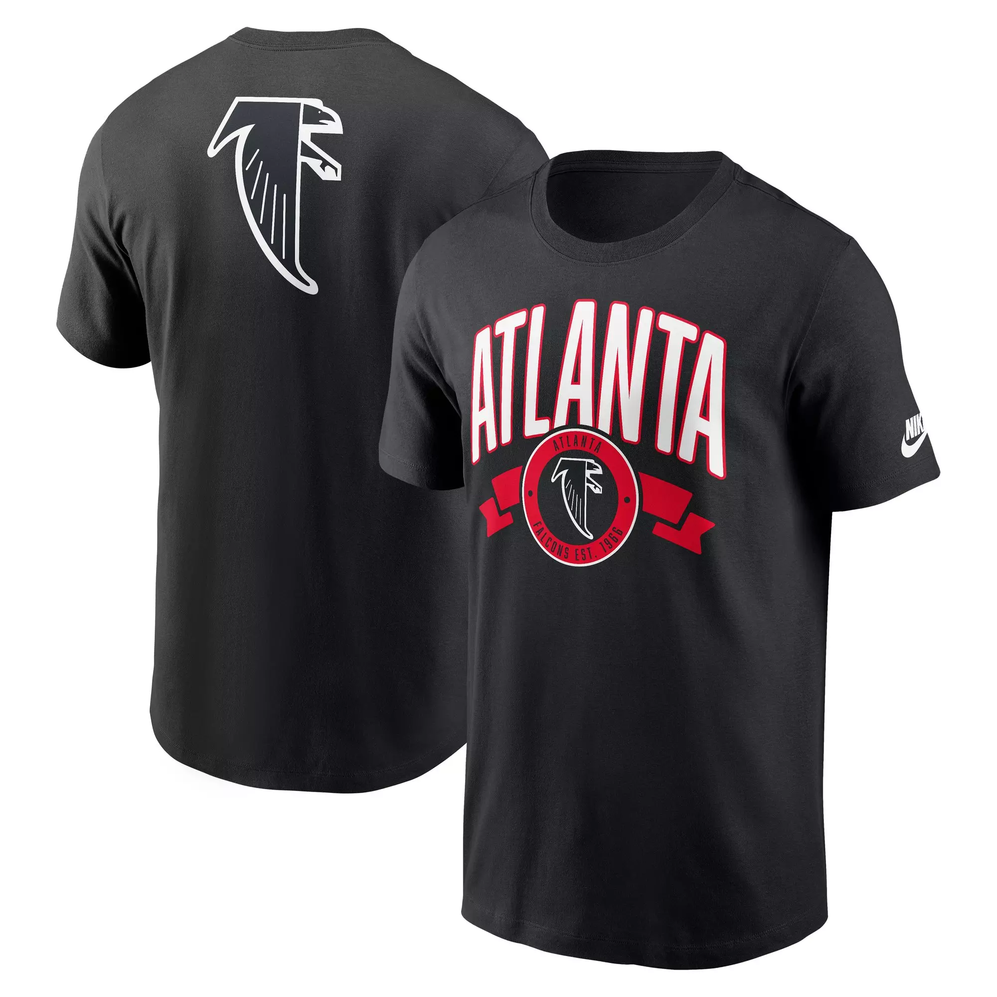 Nike Atlanta Falcons Rewind Back Hit Tee-Black - BLACK