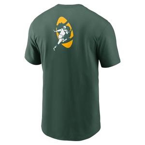 Nike Green Bay Packers Rewind Back Hit Tee-Green