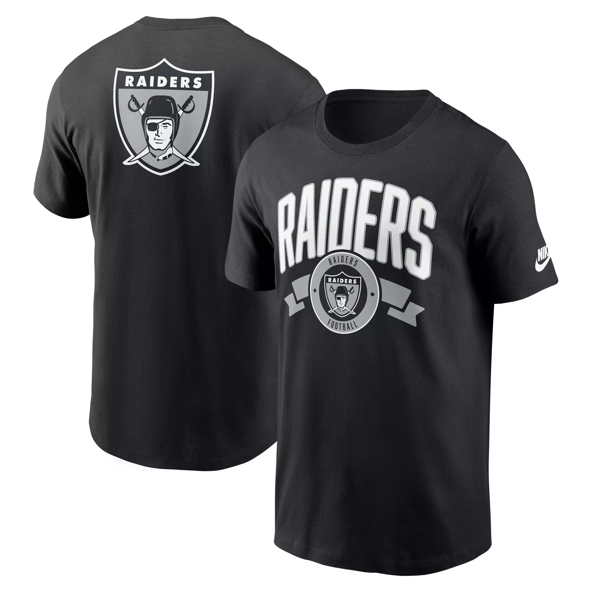Nike Los Vegas Raiders Rewind Back Hit Tee-Black - BLACK