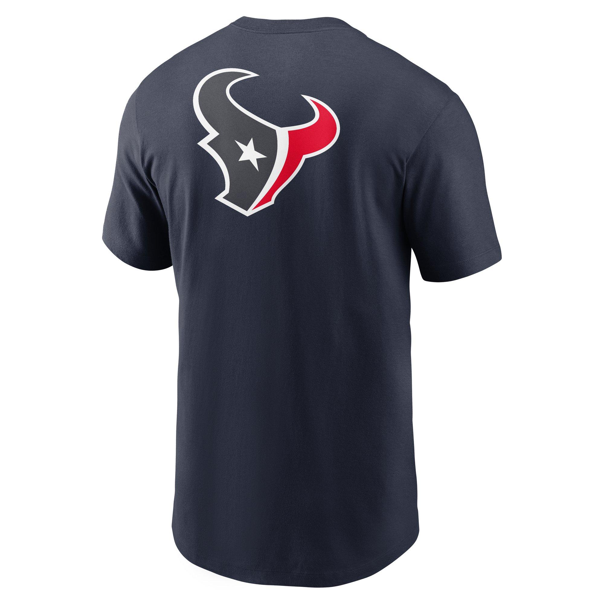 Nike Houston Texans Rewind Back Hit Tee-Navy - NAVY Thumbnail View 2