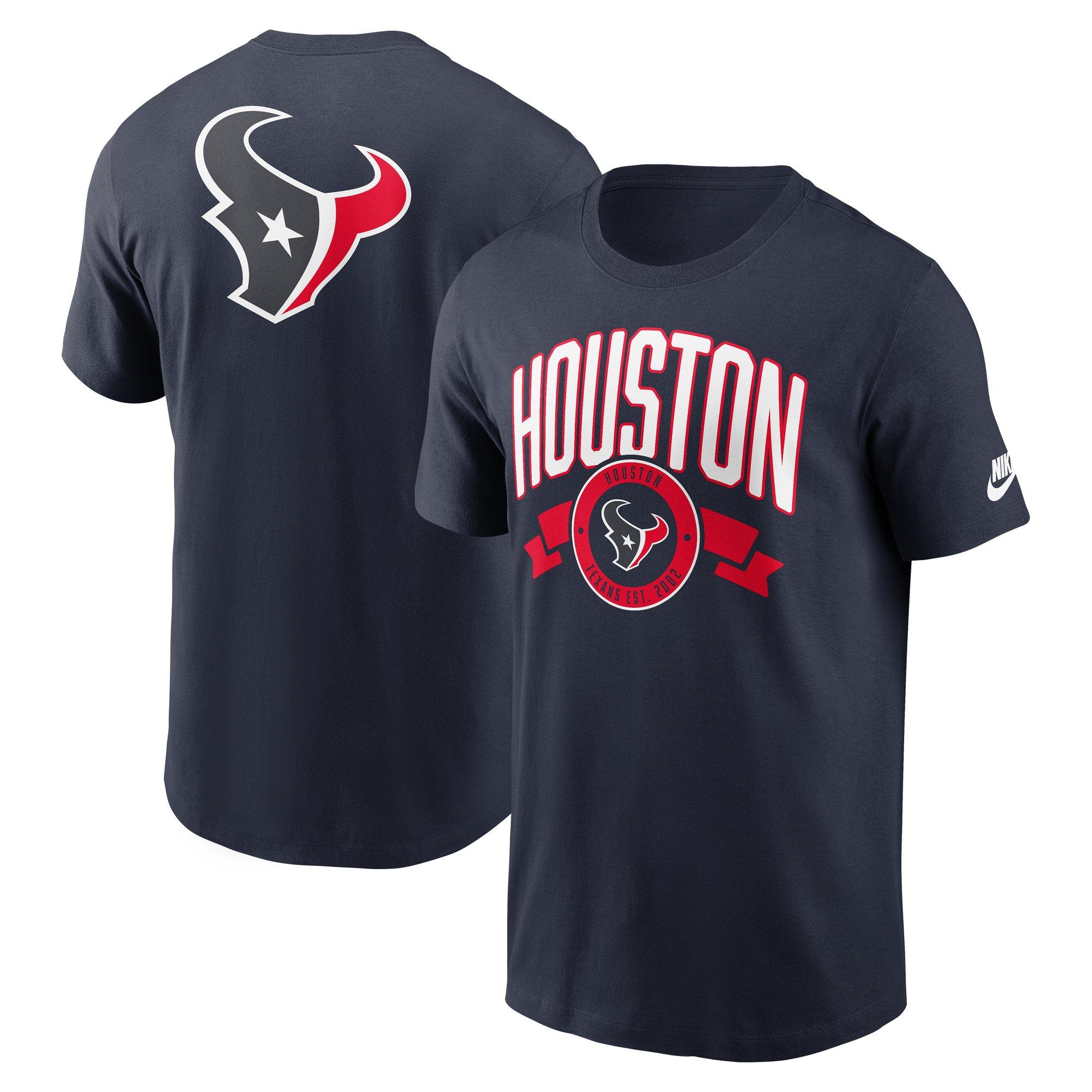 Nike Houston Texans Rewind Back Hit Tee-Navy - NAVY Thumbnail View 3