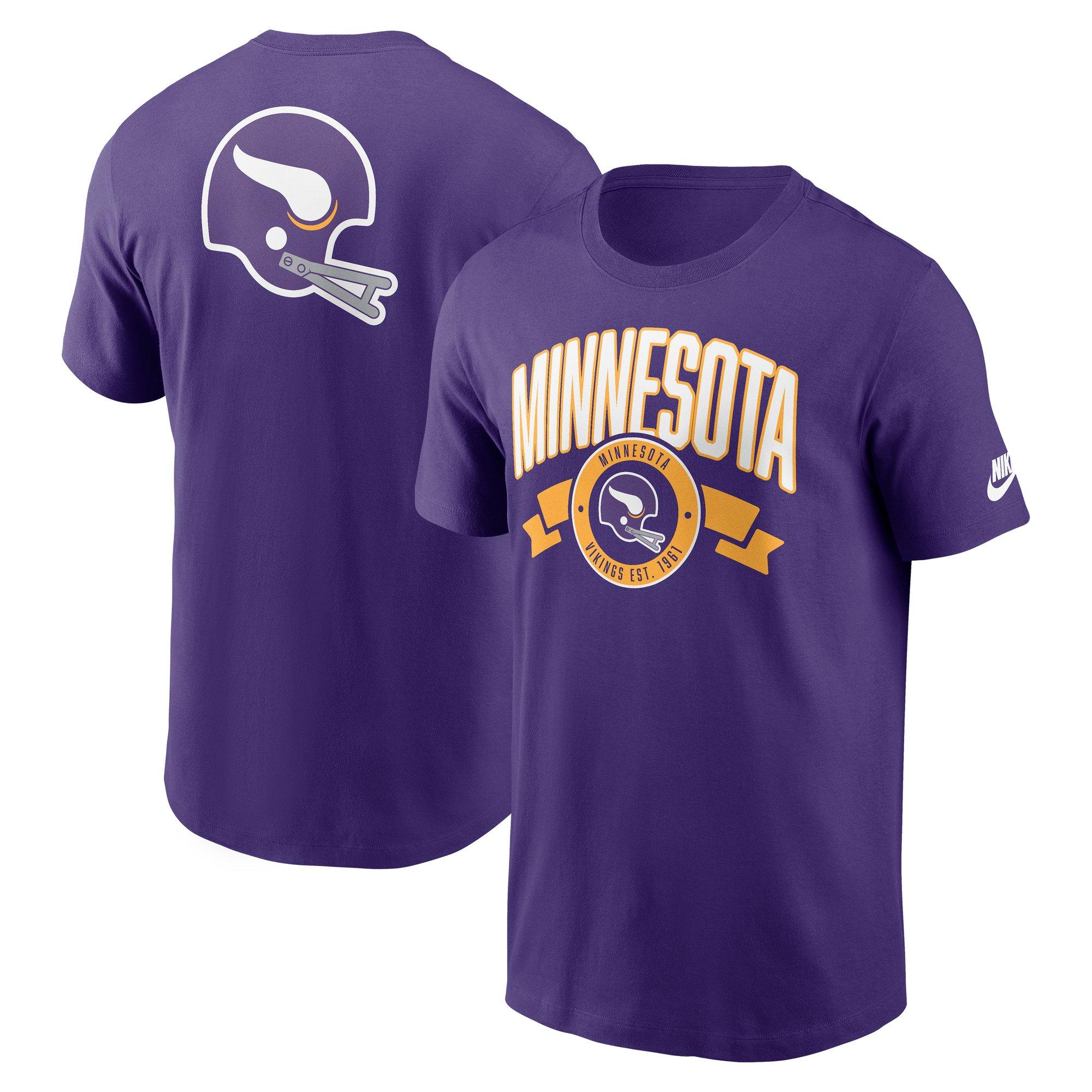 Nike Minnesota Vikings Rewind Back Hit Tee-Purple - PURPLE Thumbnail View 2